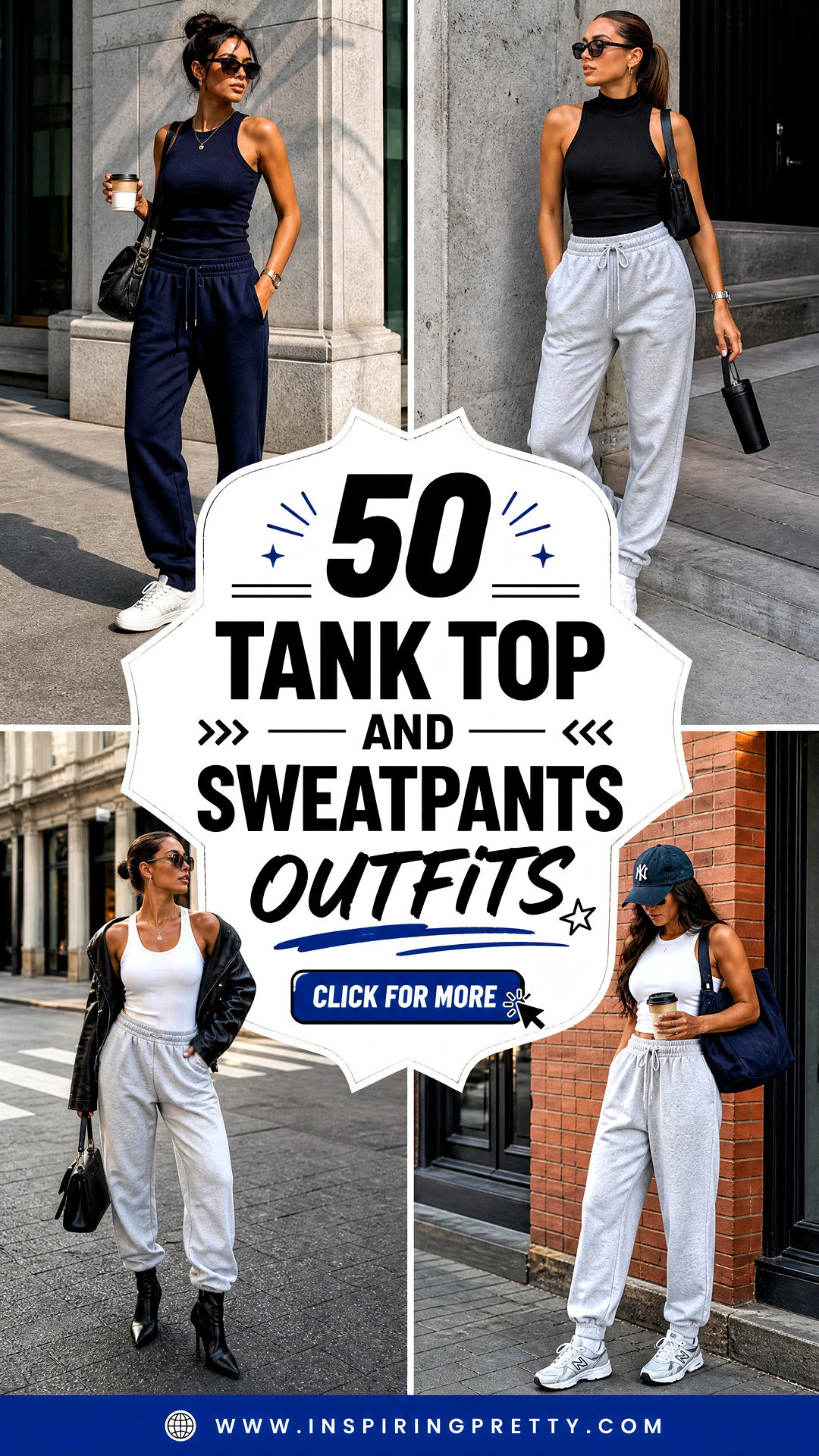50 Tank Top and Sweatpants Outfits for Elevated Cozy Style - 50 Tank Top and Sweatpants Outfits for Elevated Cozy Style