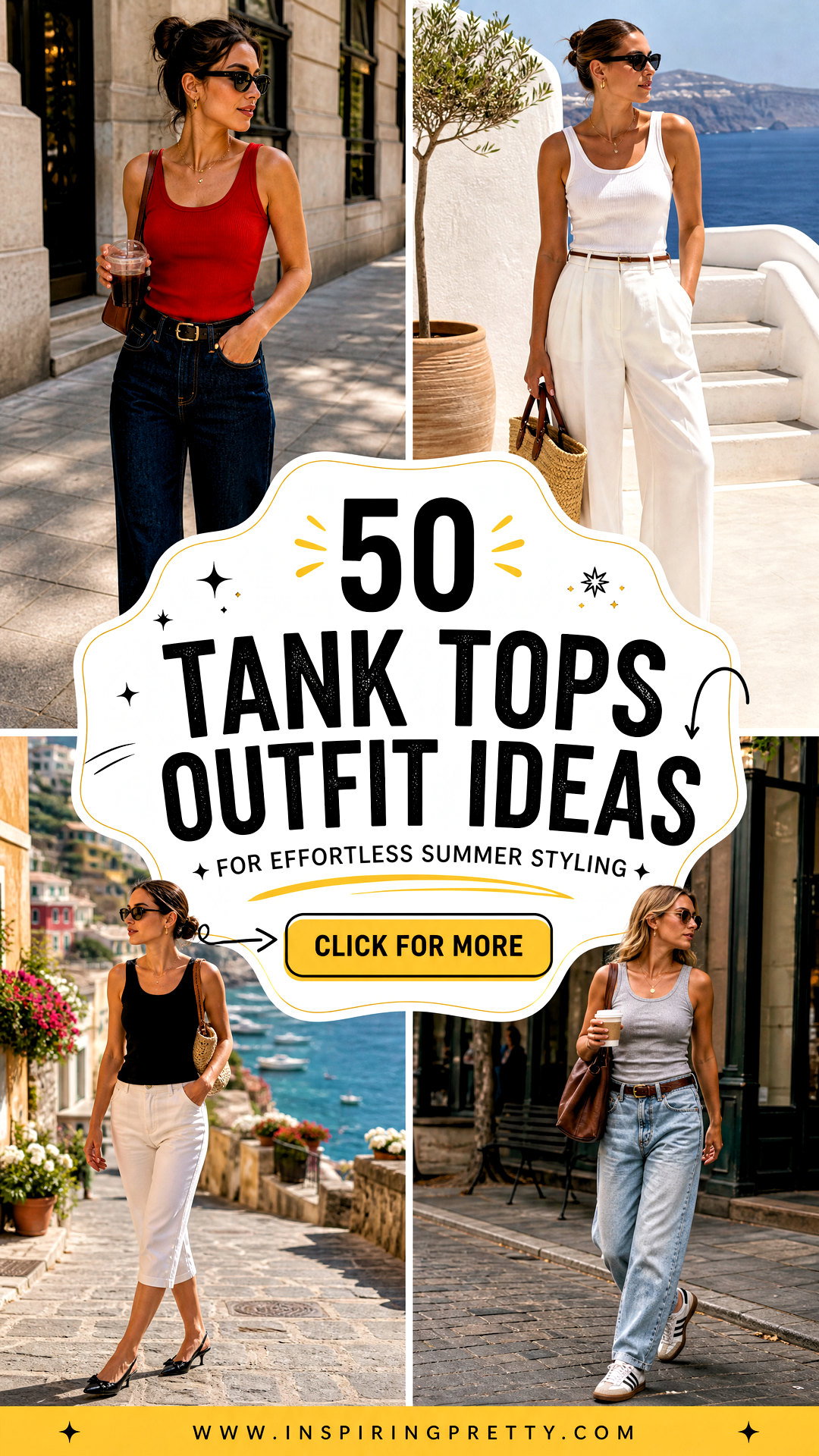 50 Tank Tops Outfit Ideas for Effortless Summer Styling - 50 Tank Tops Outfit Ideas for Effortless Summer Styling