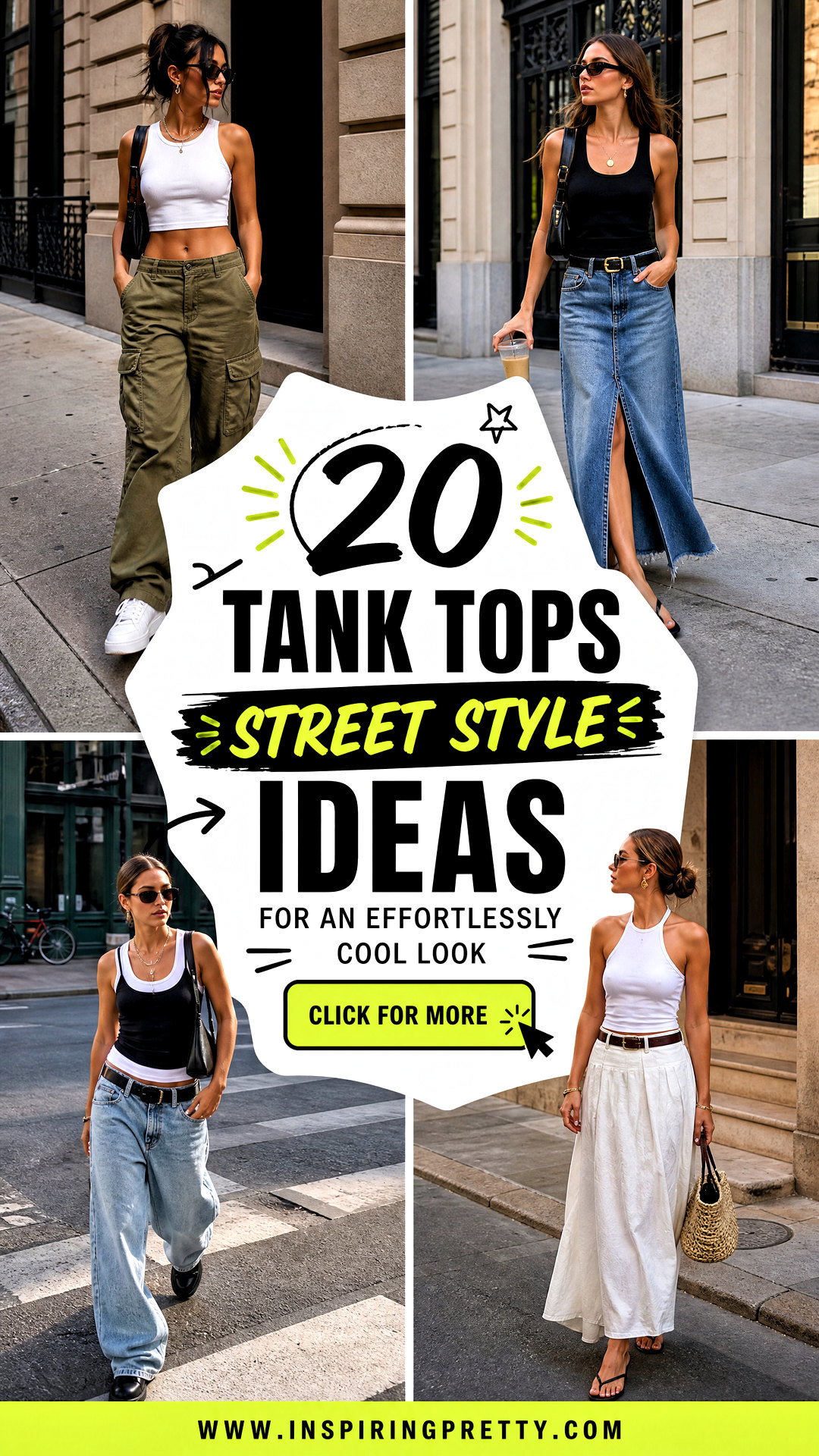 20 Tank Tops Street Style Ideas for an Effortlessly Cool Look - 20 Tank Tops Street Style Ideas for an Effortlessly Cool Look