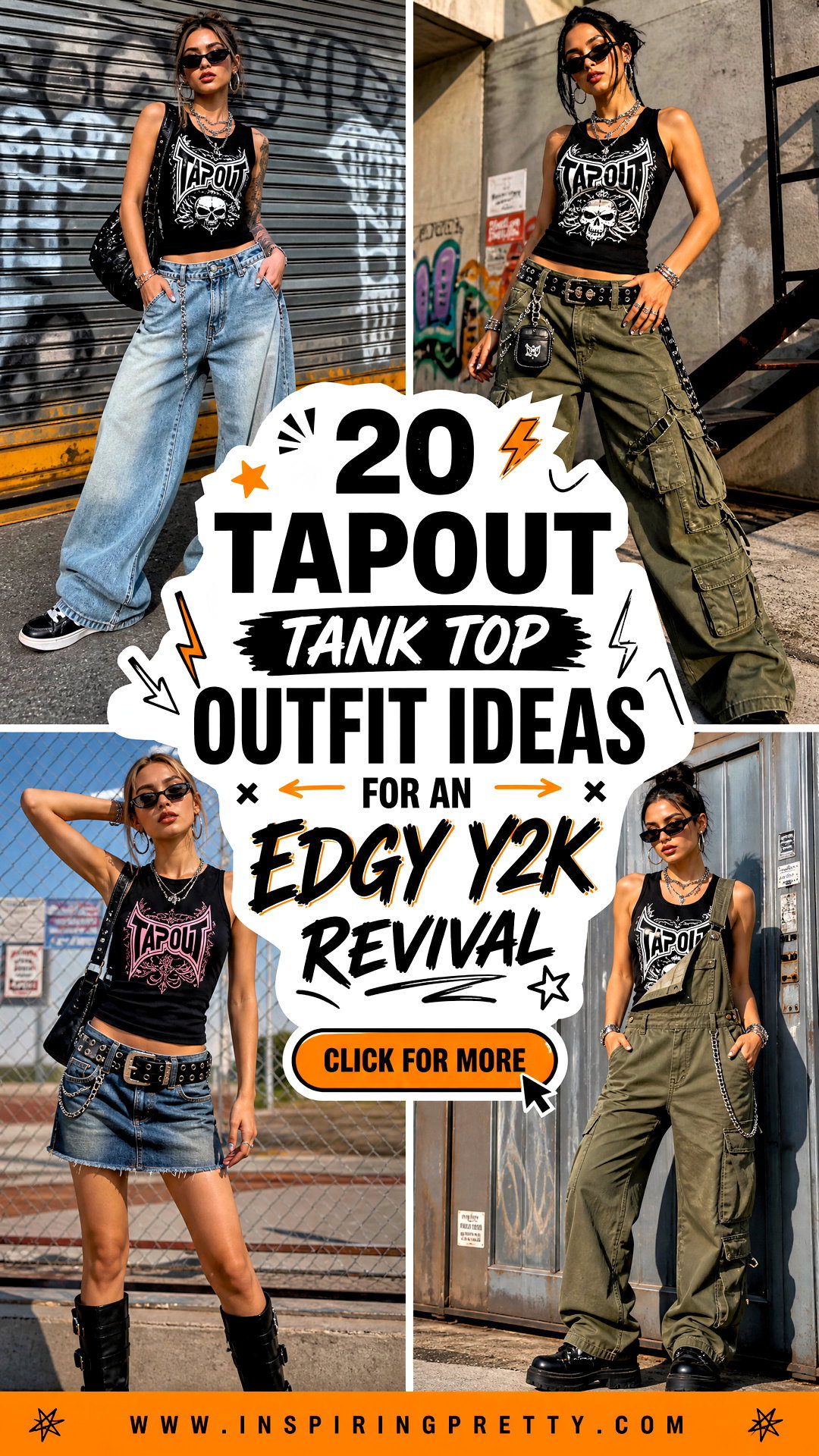 20 Tapout Tank Top Outfit Ideas for an Edgy Y2K Revival - 20 Tapout Tank Top Outfit Ideas for an Edgy Y2K Revival