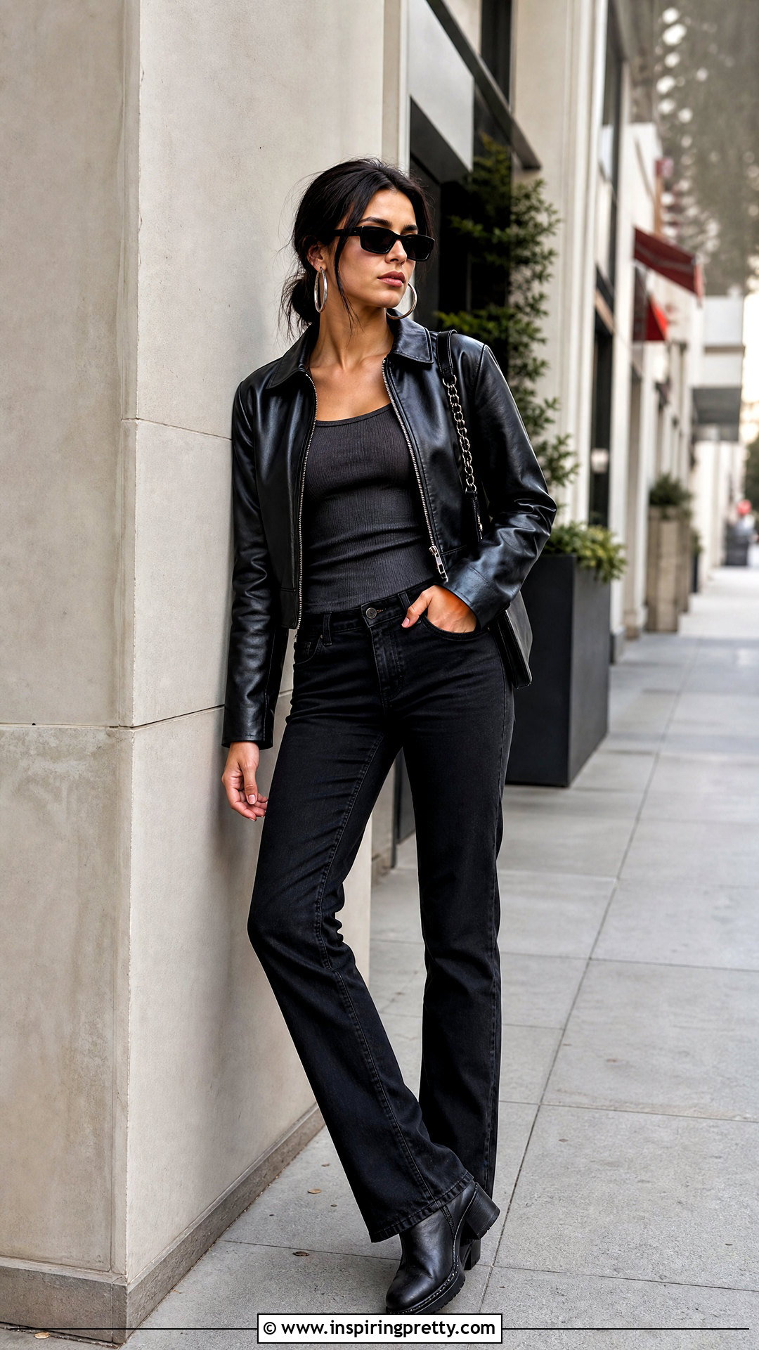 Tapout Tank Top With Leather Jacket And Jeans - 20 Tapout Tank Top outfit ideas