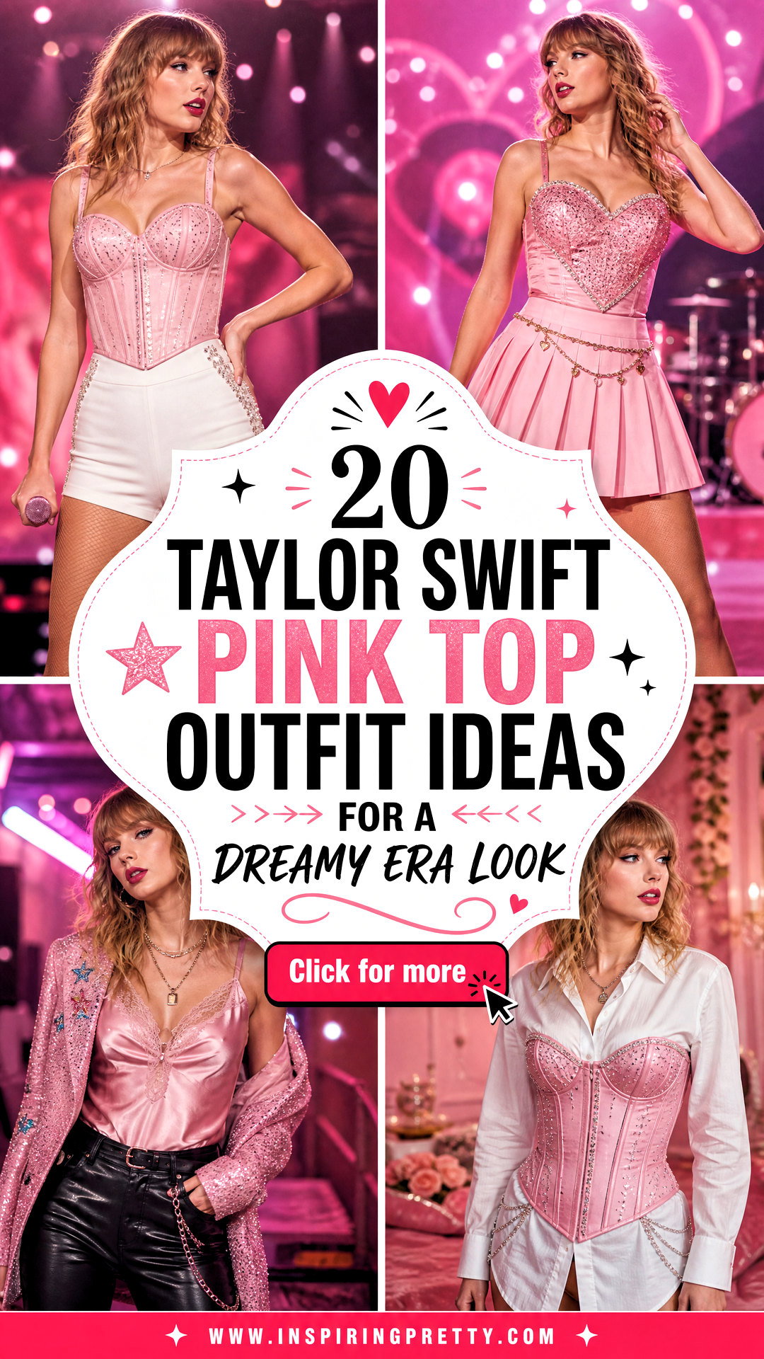 20 Taylor Swift Pink Top Outfit Ideas for a Dreamy Era Look - 20 Taylor Swift Pink Top Outfit Ideas for a Dreamy Era Look