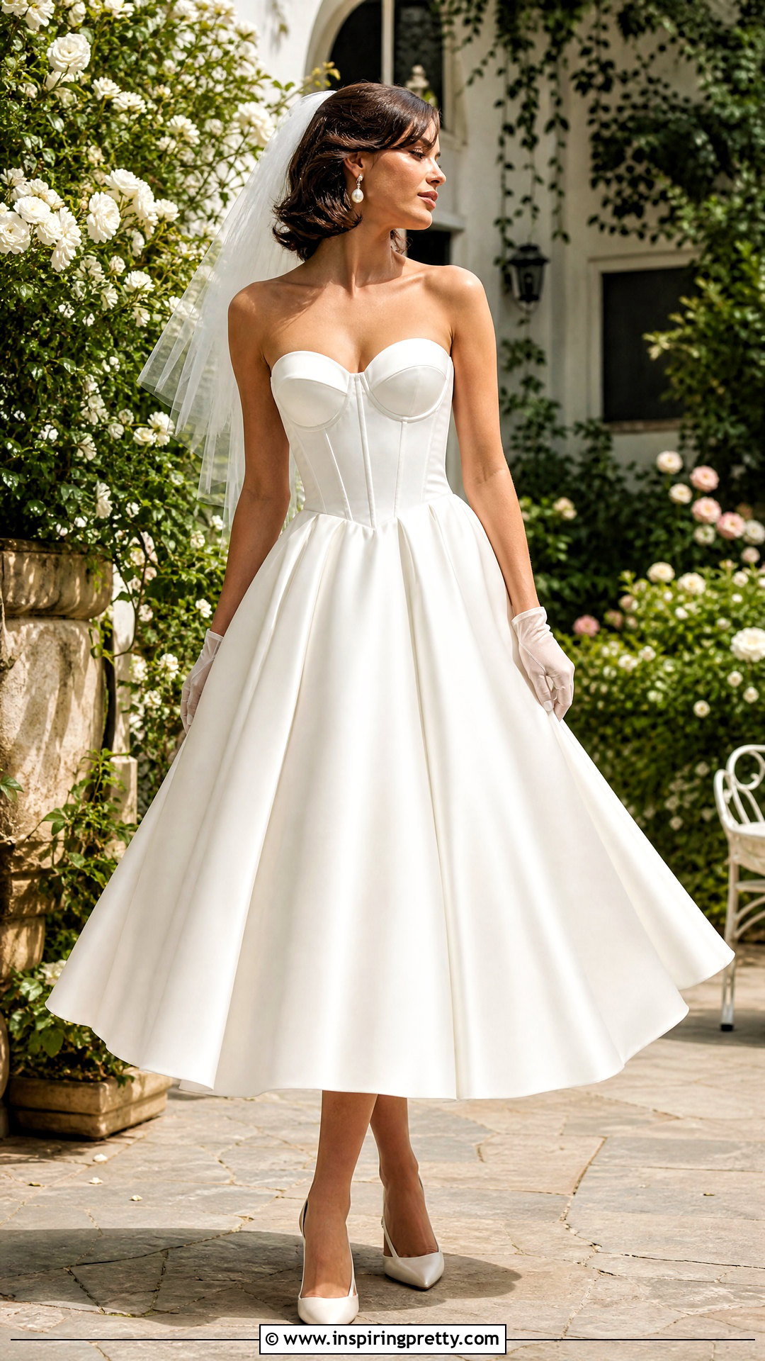 Tea Length Corset Wedding Dress - 50 corset top wedding dress outfit ideas