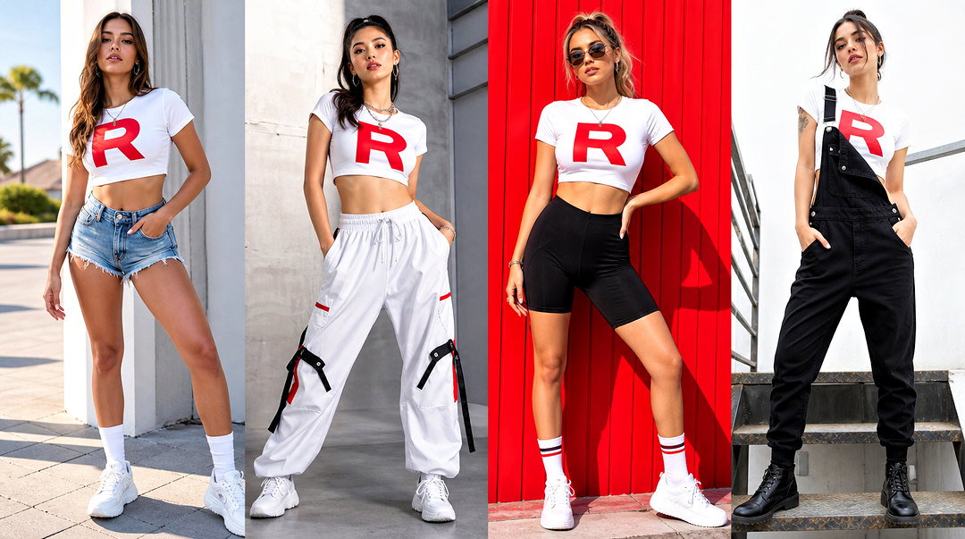 20 Team Rocket Crop Top Outfit Ideas for Playful Anime Fans
