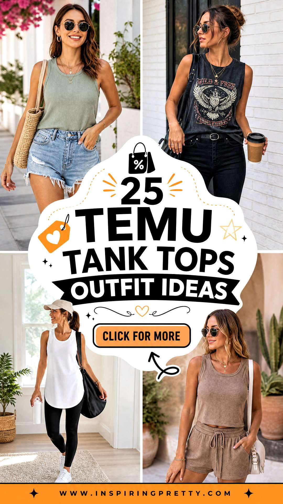 25 Temu Tank Tops Outfit Ideas for Best Affordable Style Finds - 25 Temu Tank Tops Outfit Ideas for Best Affordable Style Finds