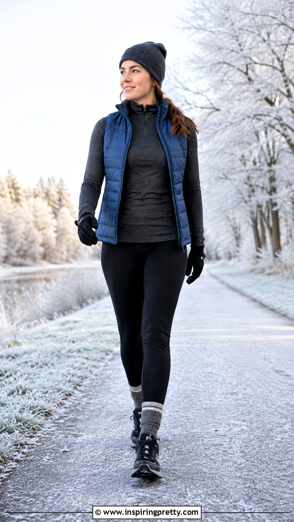 Thermal Workout Top With Fleece Leggings - 20 women's workout tops