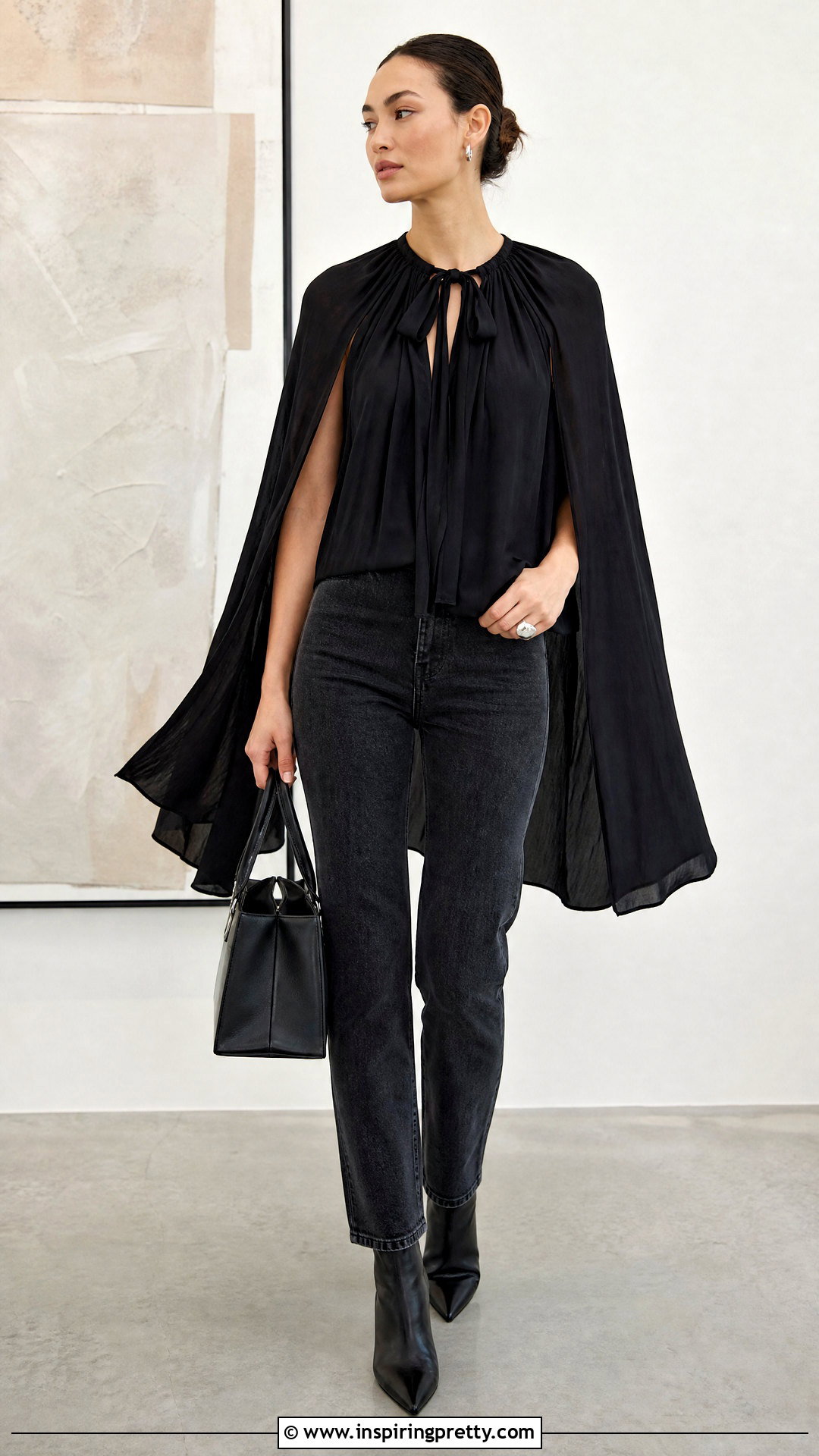 Tibi Cape Tie Top Outfit - 25 tibi top outfit ideas