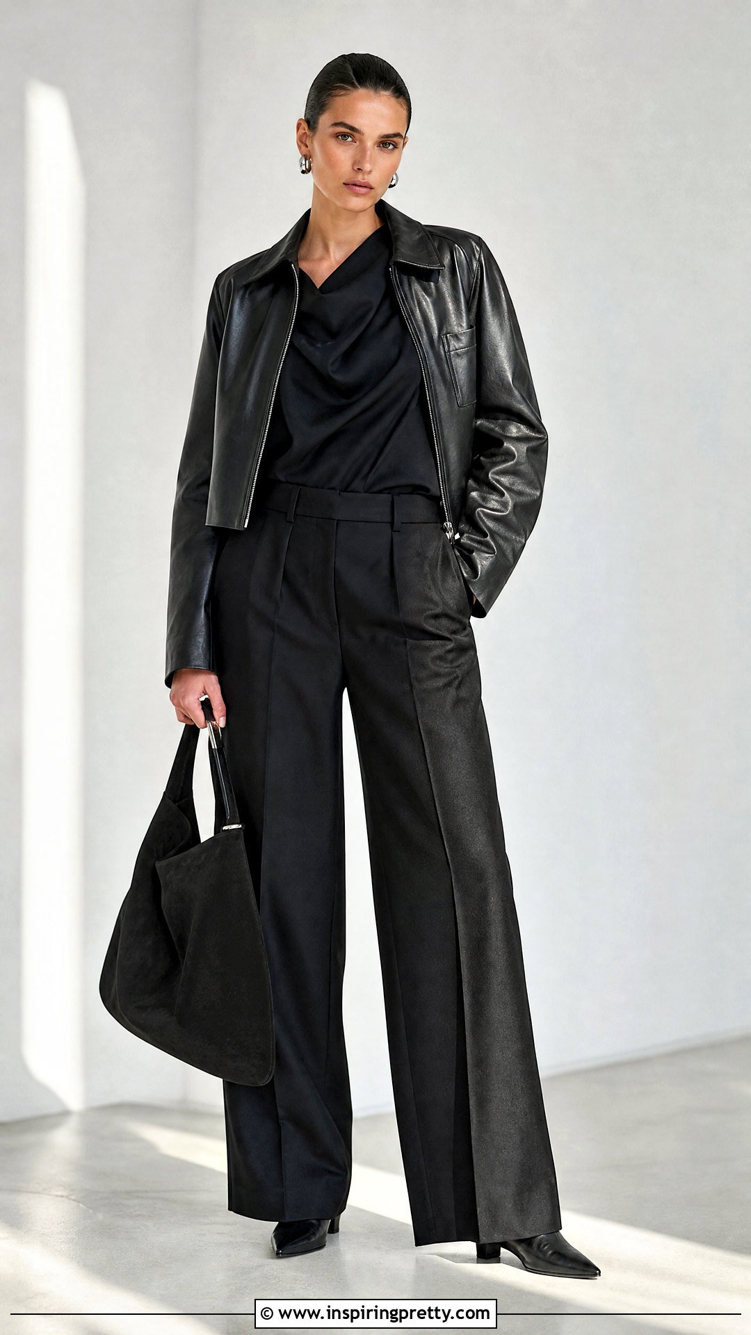 Tibi Monochrome Black Top Outfit - 25 tibi top outfit ideas