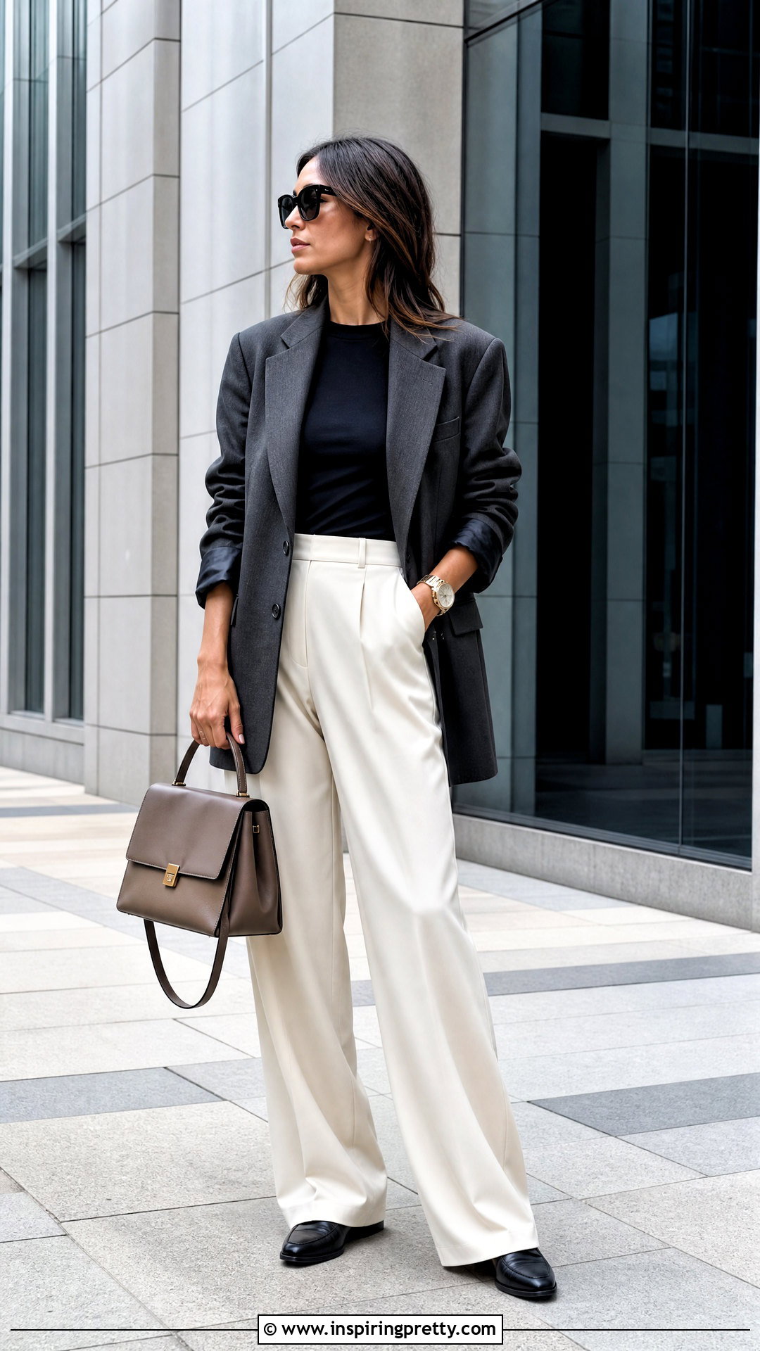 Tibi Top And Oversized Blazer Outfit - 25 tibi top outfit ideas