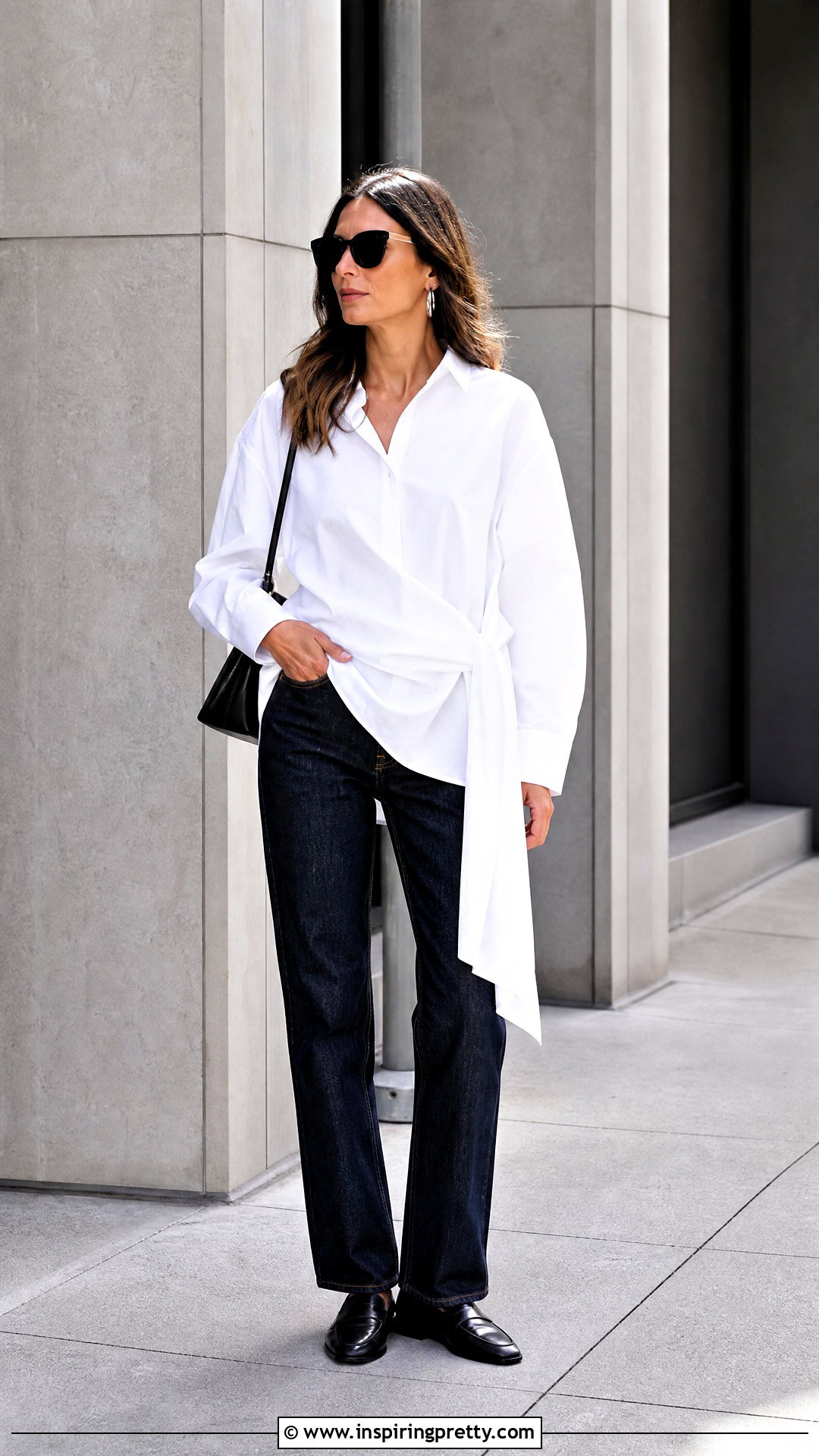 Tibi White Poplin Top Outfit - 25 tibi top outfit ideas