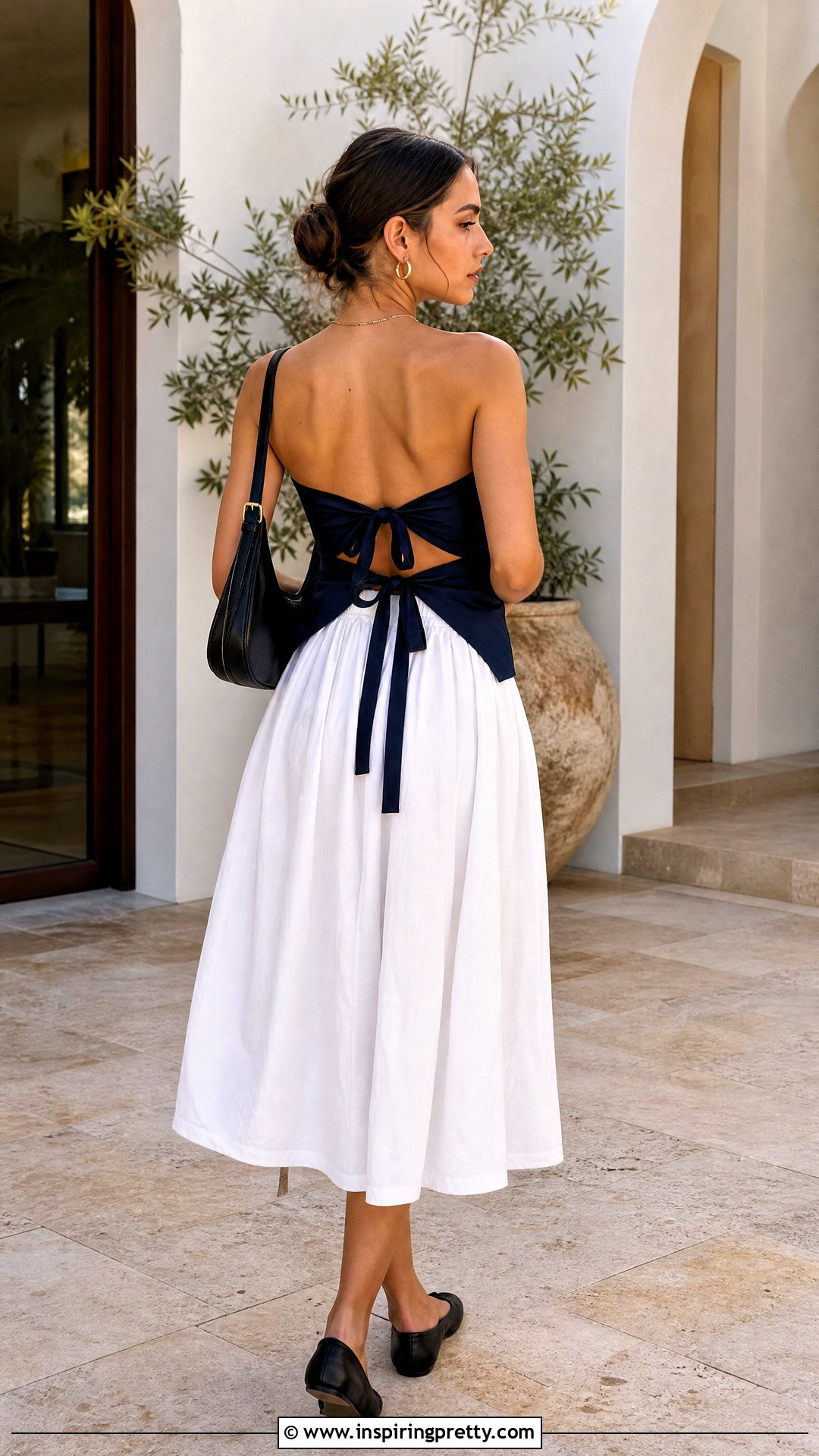 Tie Back Strapless Top - how to make strapless top (20 ways)