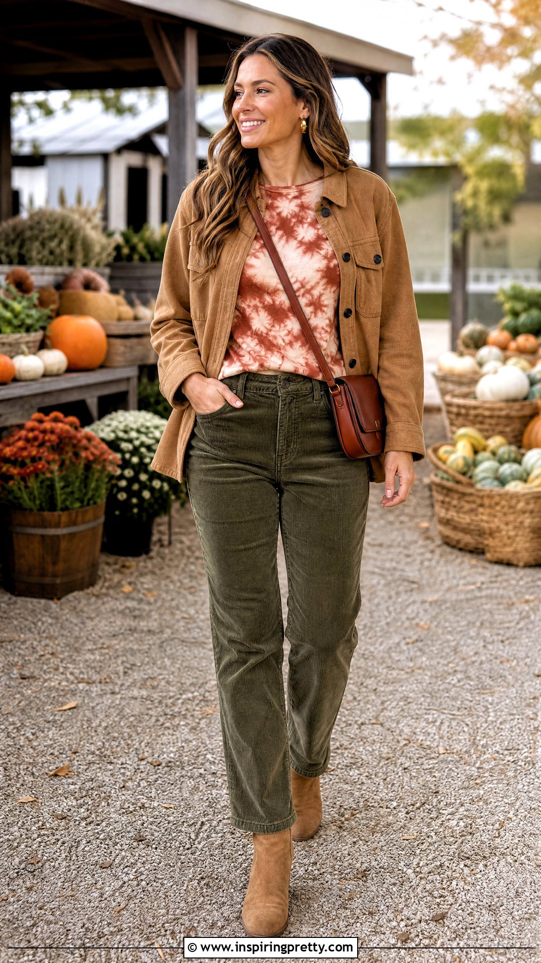 Tie Dye Long Sleeve Top With Corduroy Pants - 20 Tie Dye Long Sleeve Top outfit ideas