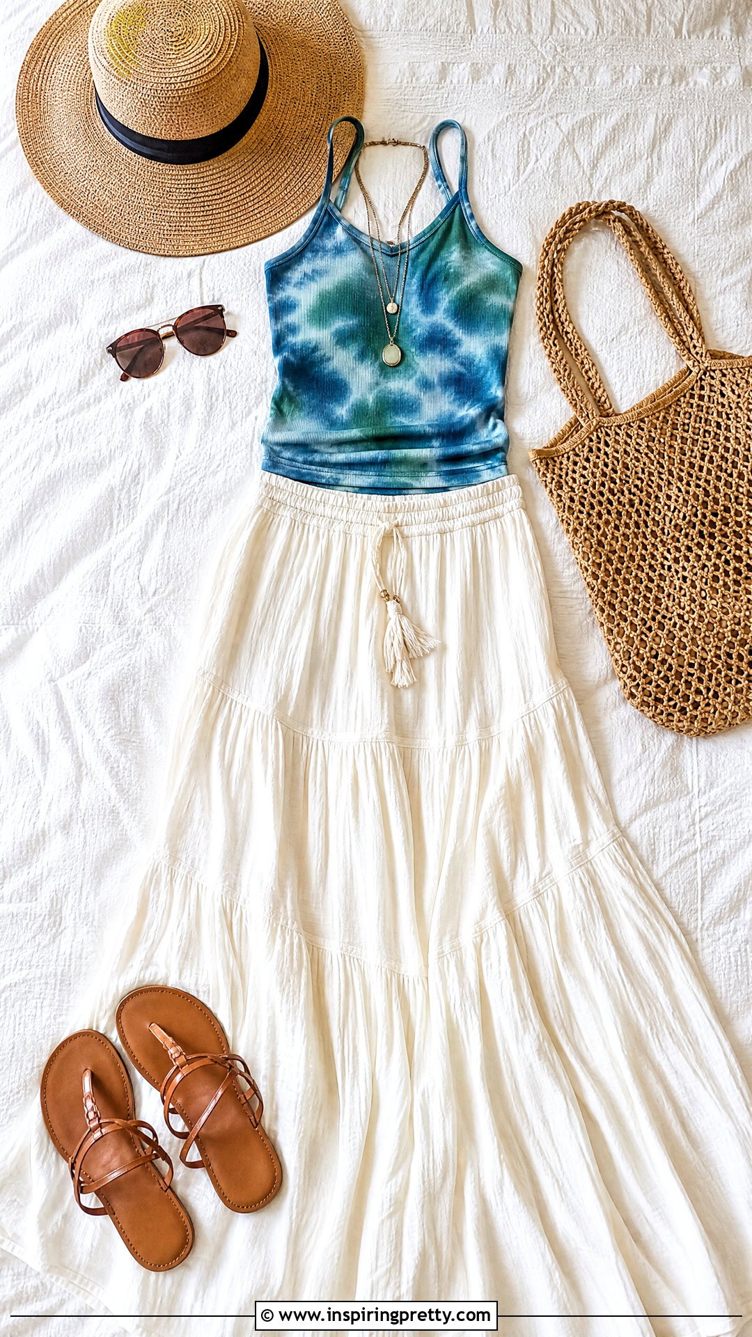 Tie Dye Tank Top With Maxi Skirt On Bed - 20 tie-dye tank top on bed ideas