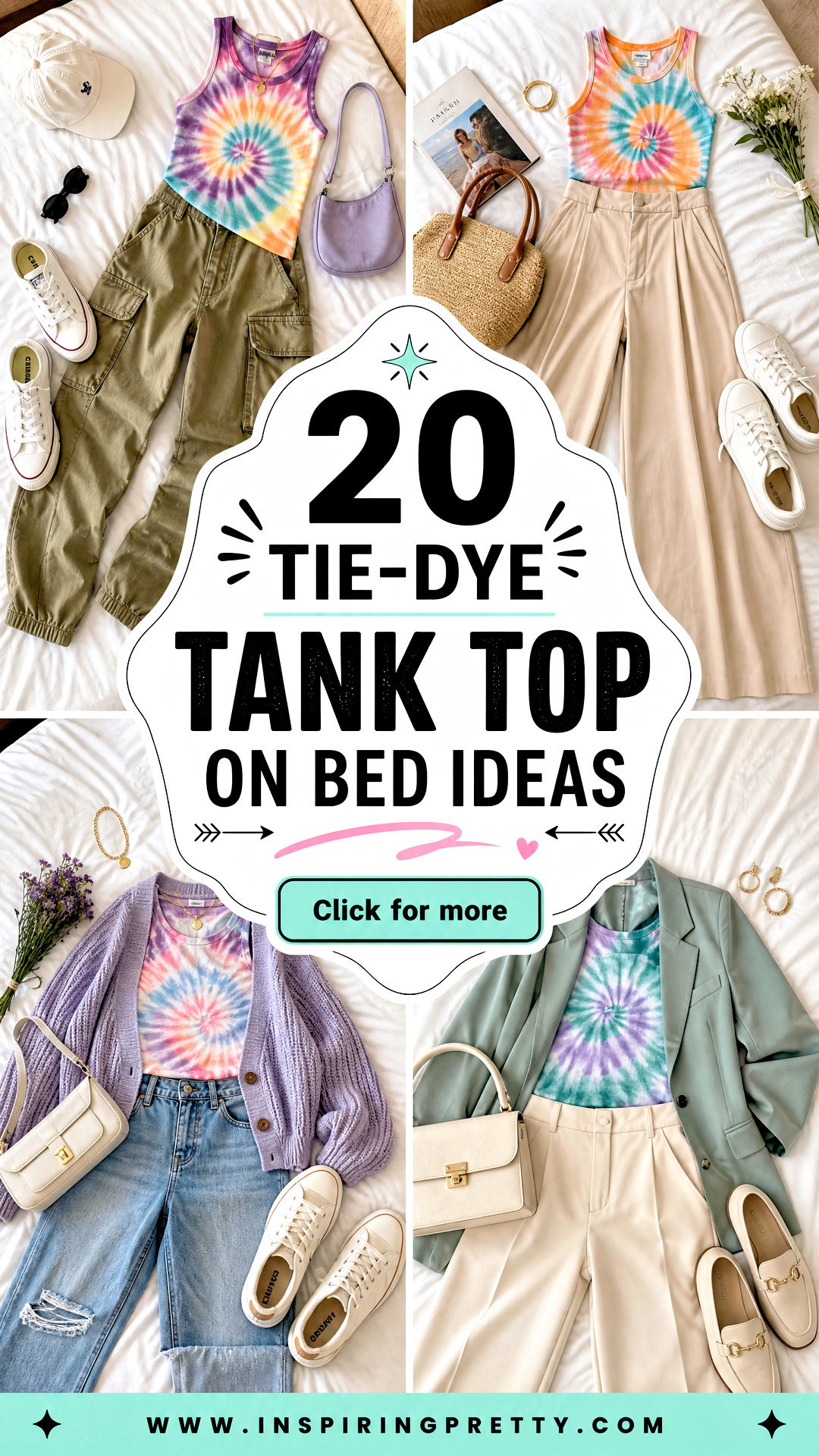 20 Tie-Dye Tank Top on Bed Ideas for Stylish Bedroom Displays - 20 Tie-Dye Tank Top on Bed Ideas for Stylish Bedroom Displays