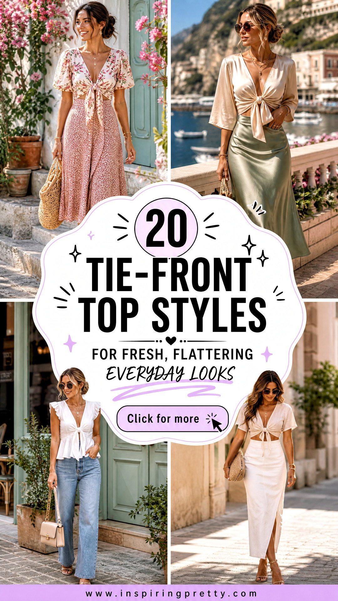 20 Tie-Front Top Styles for Fresh Flattering Everyday Looks - 20 Tie-Front Top Styles for Fresh, Flattering Everyday Looks