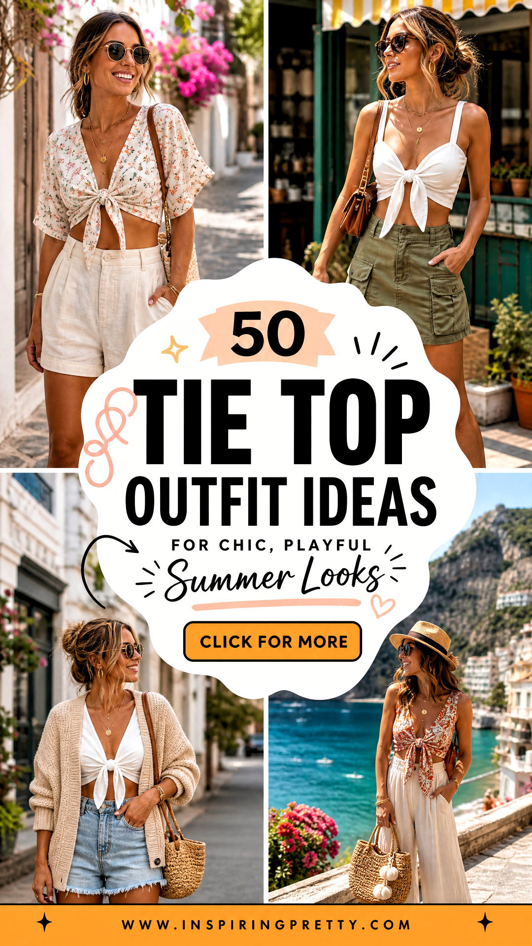 50 Tie Top Outfit Ideas for Chic Playful Summer Looks - 50 Tie Top Outfit Ideas for Chic, Playful Summer Looks