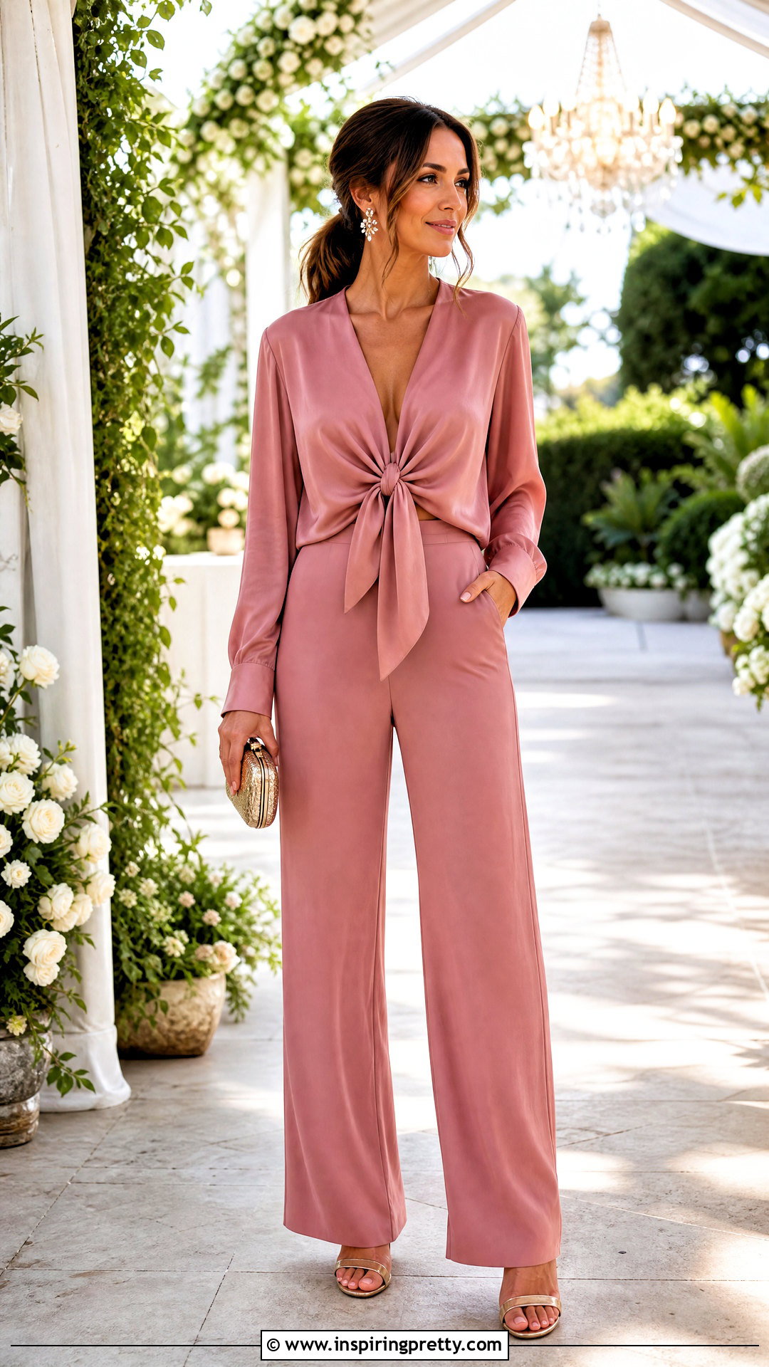 Tie Top Wedding Guest Outfit - 50 tie top outfit ideas