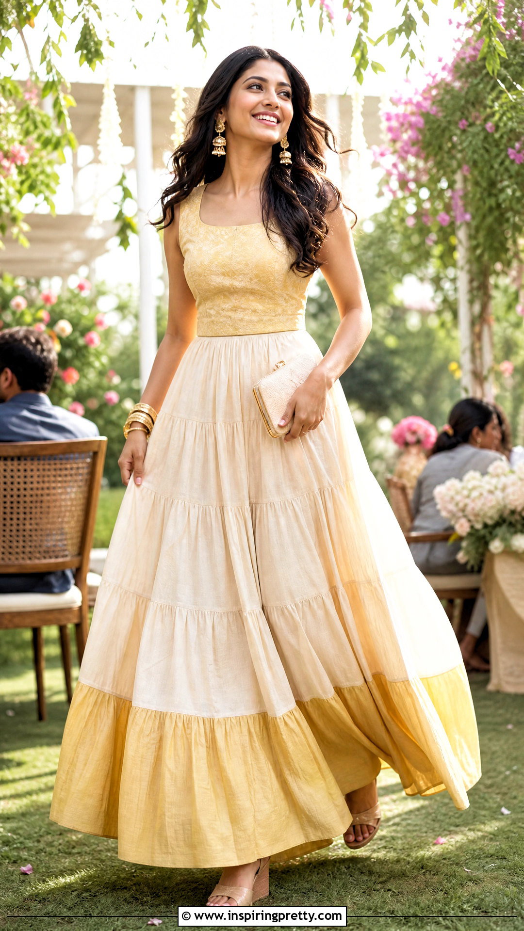 Tiered Skirt With Fitted Traditional Top - 50 traditional skirt and top outfits