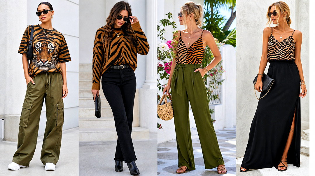 20 Tiger Design Fashion Top Outfit Ideas for Bold Looks