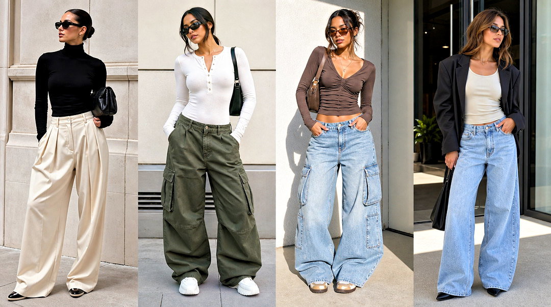 20 Tight Top Baggy Pants Outfit Ideas for Balanced Style
