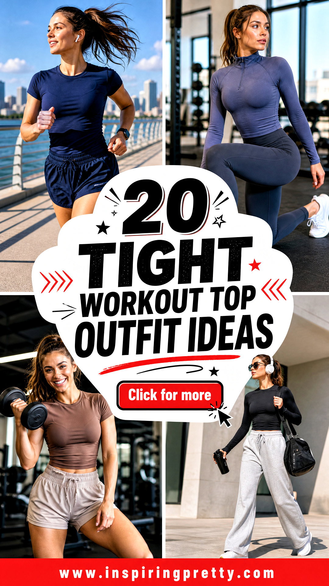 20 Tight Workout Top Outfit Ideas for Stylish Active Gym Days - 20 Tight Workout Top Outfit Ideas for Stylish, Active Gym Days