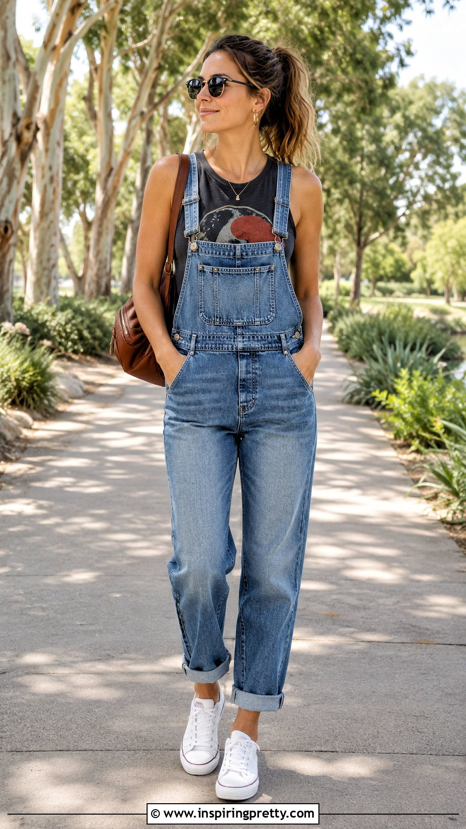 Tom Petty Tank Top With Denim Overalls - 20 tom petty tank top outfit ideas