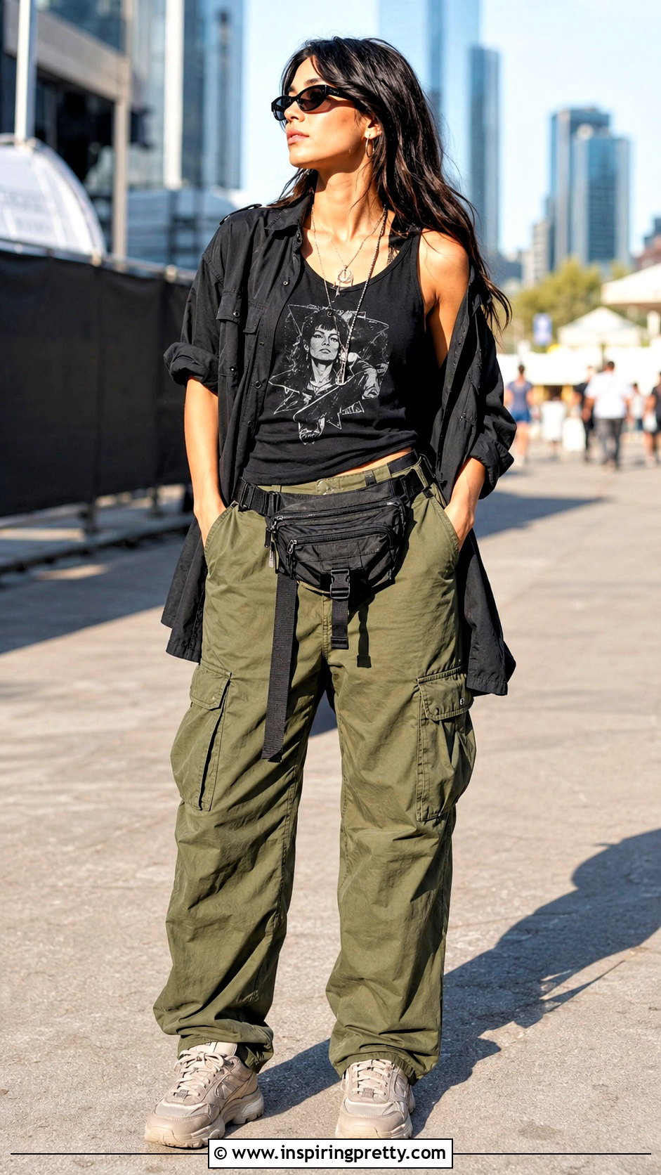 Tommy Lee Tank Top With Cargo Pants - 20 Tommy Lee Tank Top outfit ideas