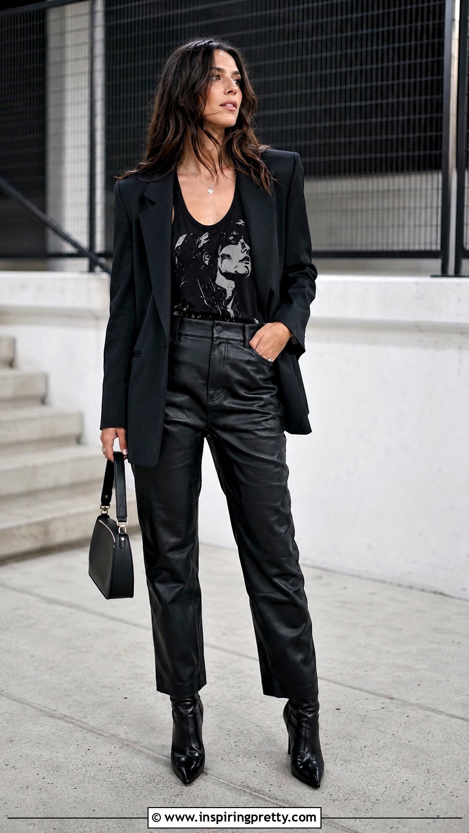 Tommy Lee Tank Top With Leather Pants - 20 Tommy Lee Tank Top outfit ideas
