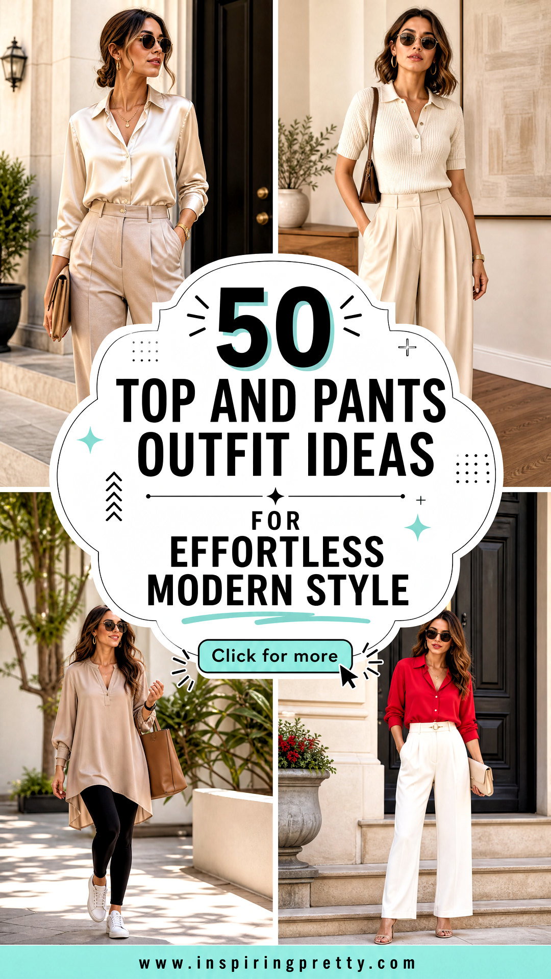 50 Top And Pants Outfit Ideas For Effortless Modern Style - 50 Top And Pants Outfit Ideas For Effortless Modern Style