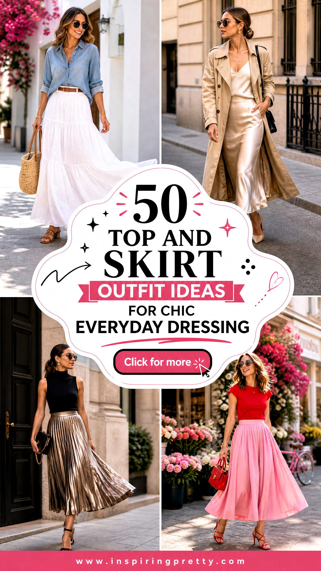 50 Top And Skirt Outfit Ideas For Chic Everyday Dressing - 50 Top And Skirt Outfit Ideas For Chic Everyday Dressing