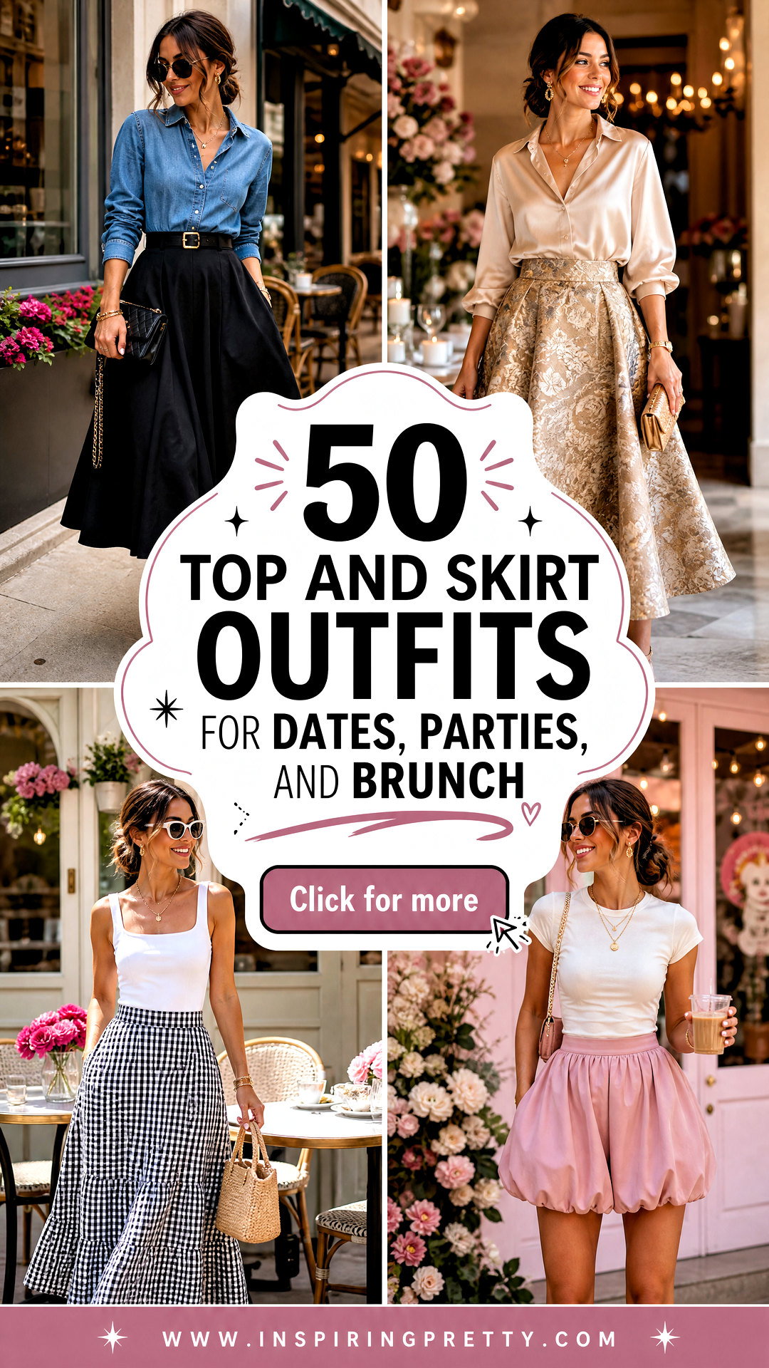50 Top And Skirt Outfits For Dates Parties And Brunch - 50 Top And Skirt Outfits For Dates, Parties, And Brunch