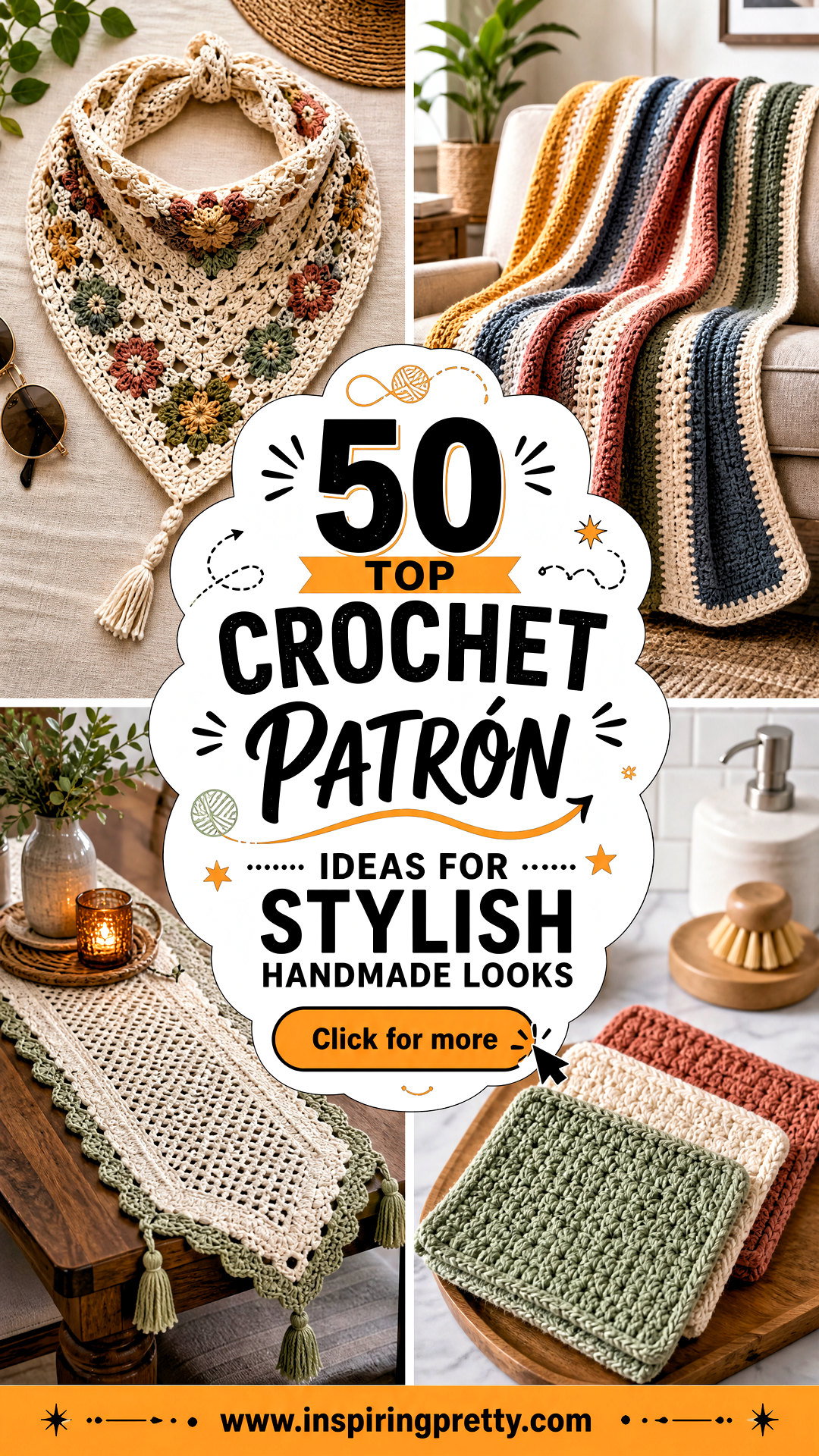 50 Top Crochet Patrn Ideas For Stylish Handmade Looks - 50 Top Crochet Patrón Ideas For Stylish Handmade Looks