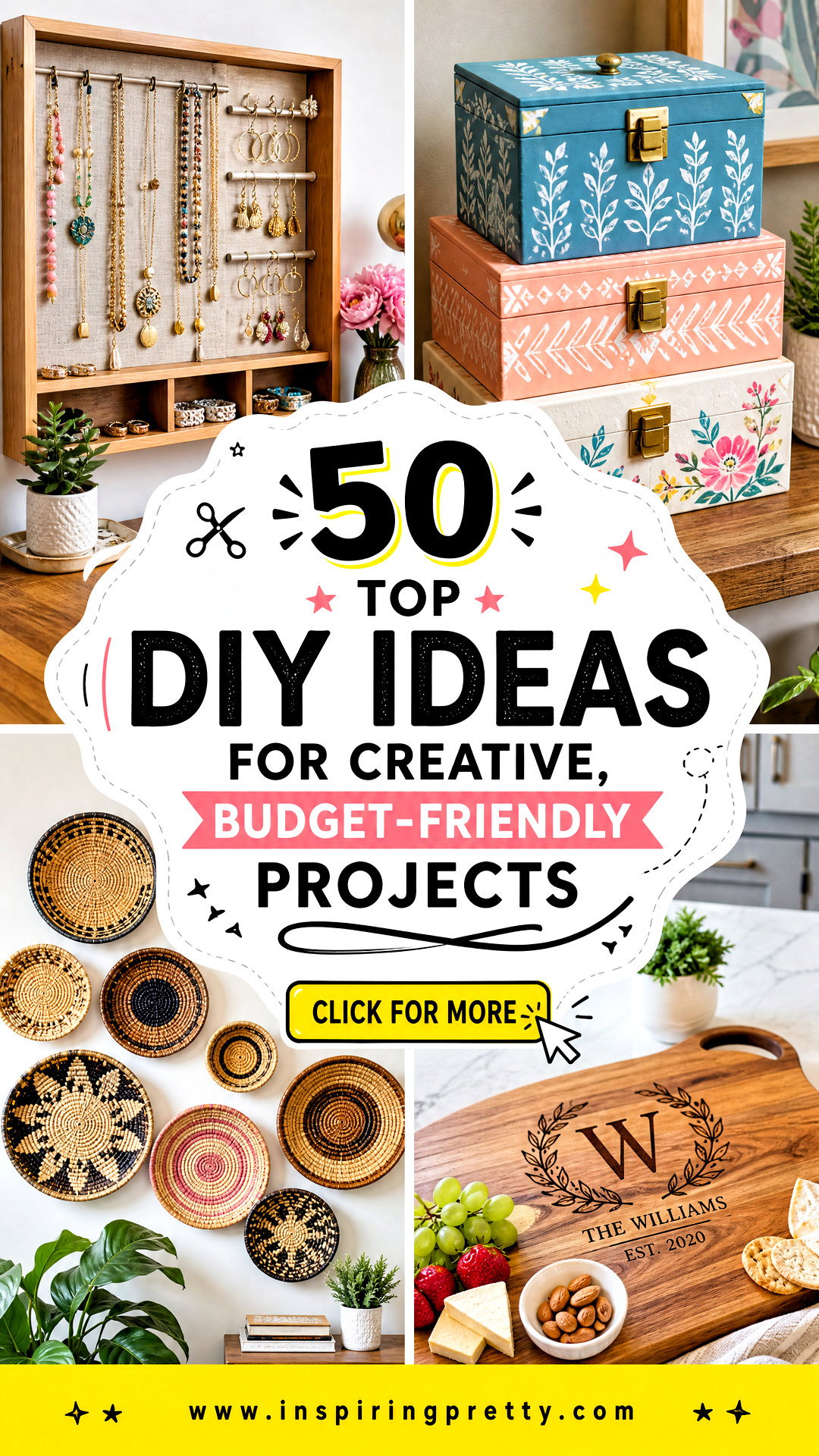 50 Top DIY Ideas for Creative Budget-Friendly Projects - 50 Top DIY Ideas for Creative, Budget-Friendly Projects