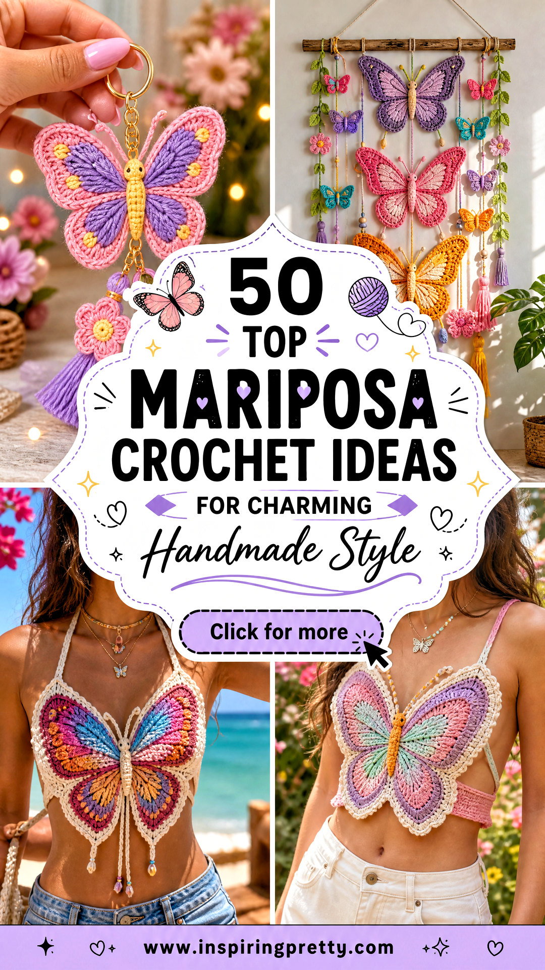 50 Top Mariposa Crochet Ideas for Charming Handmade Style - 50 Top Mariposa Crochet Ideas for Charming Handmade Style