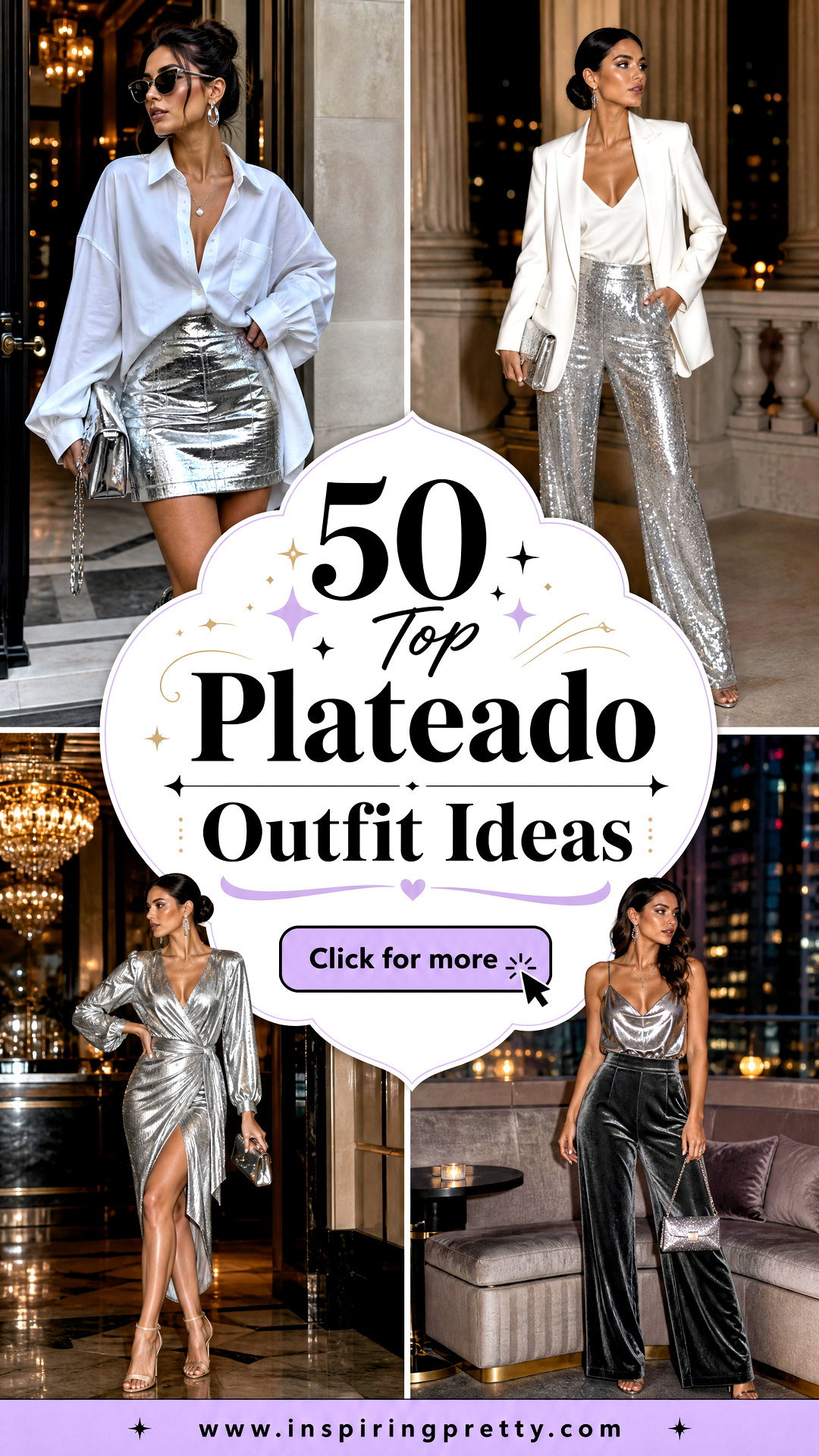 50 Top Plateado Outfit Ideas for Glamorous Evening Looks - 50 Top Plateado Outfit Ideas for Glamorous Evening Looks
