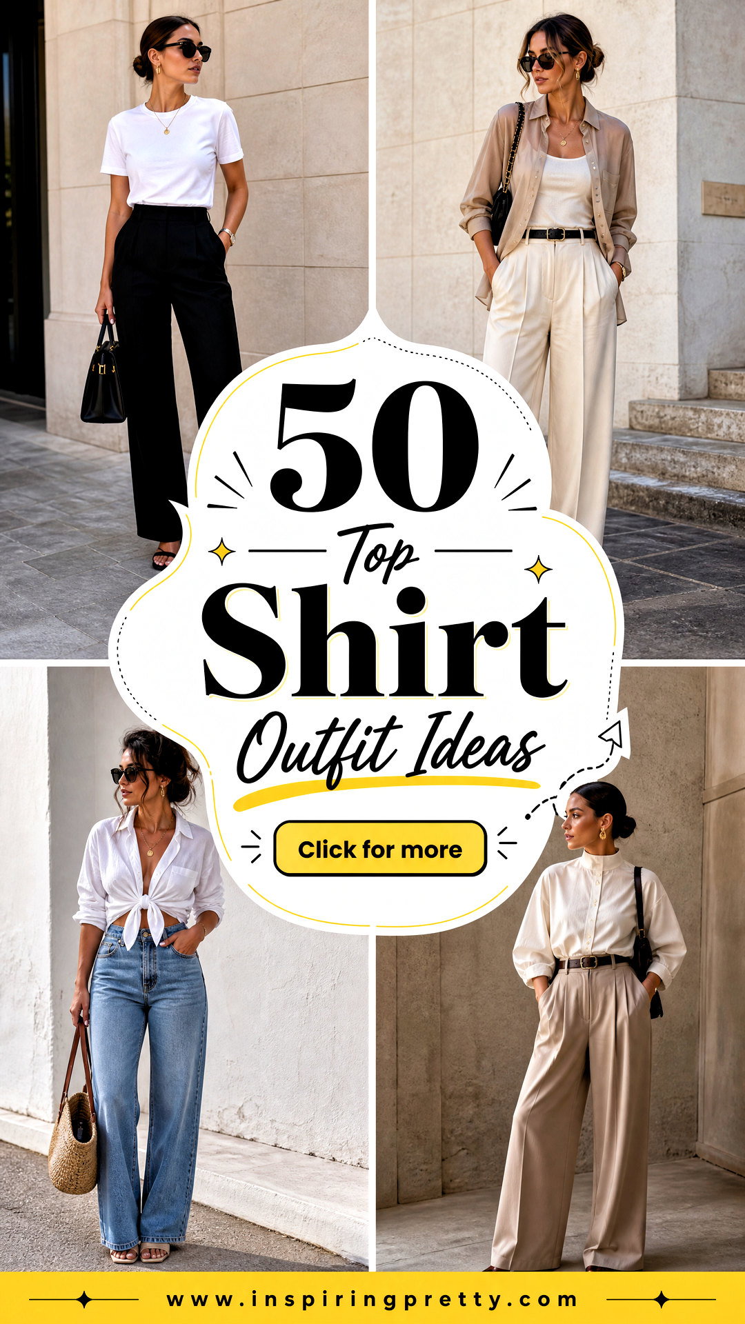 50 Top Shirt Outfit Ideas for Chic Polished Everyday Style - 50 Top Shirt Outfit Ideas for Chic, Polished Everyday Style