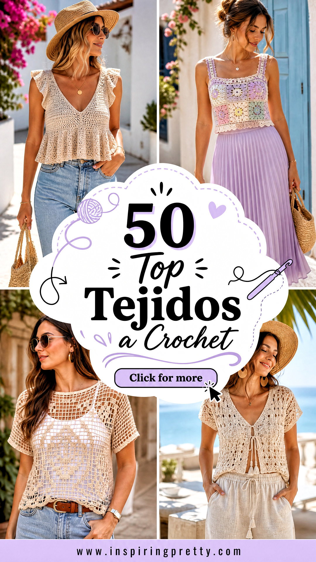 50 Top Tejidos a Crochet for Beautiful Handmade Fashion - 50 Top Tejidos a Crochet for Beautiful Handmade Fashion