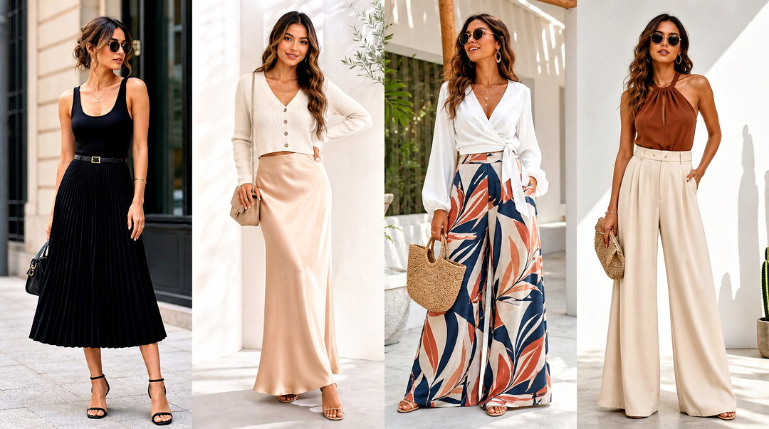 25 Top With Flowy Bottom Outfits for Effortless Summer Style