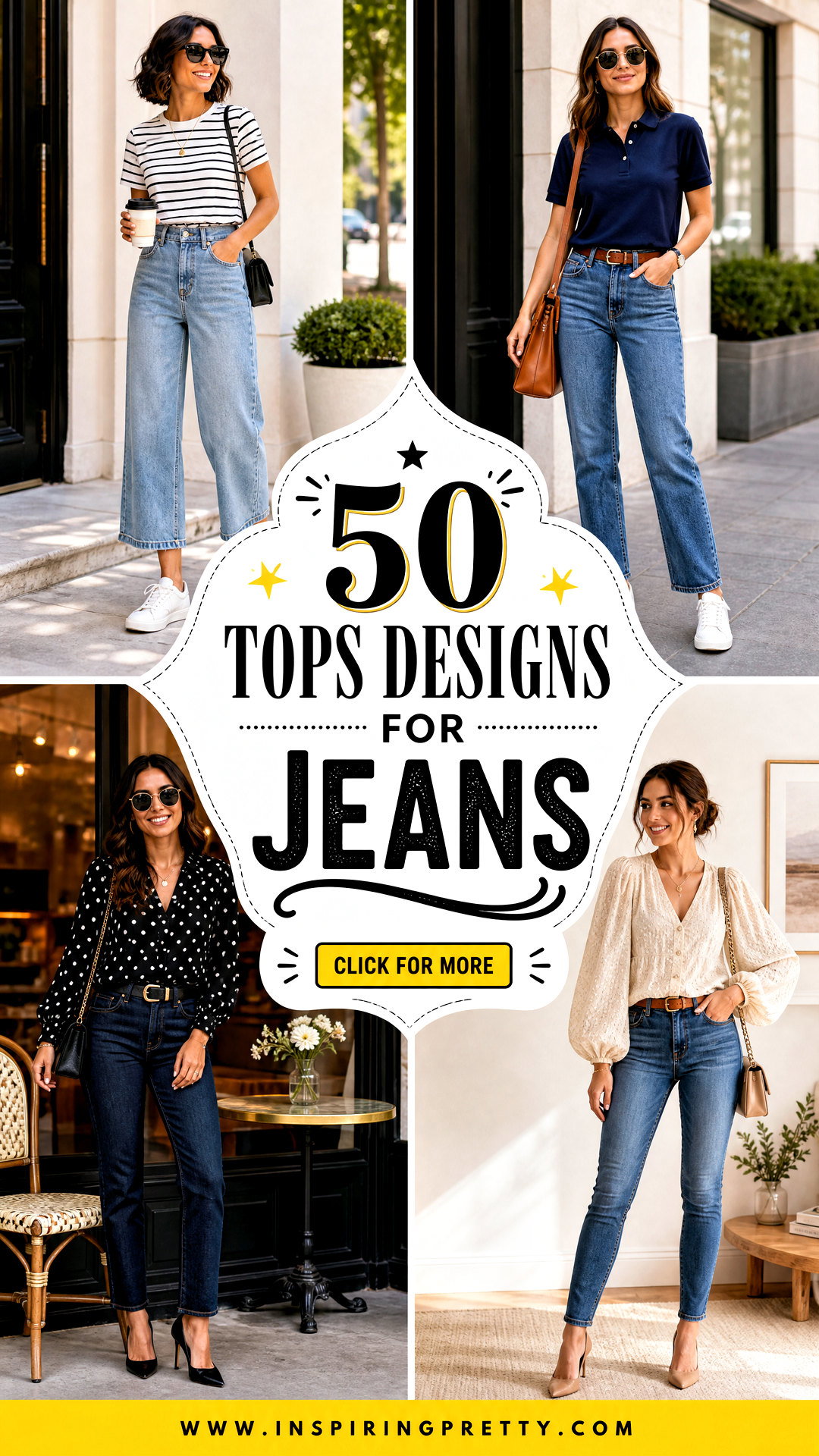 50 Tops Designs for Jeans Chic Pairings for Every Season - 50 Tops Designs for Jeans: Chic Pairings for Every Season