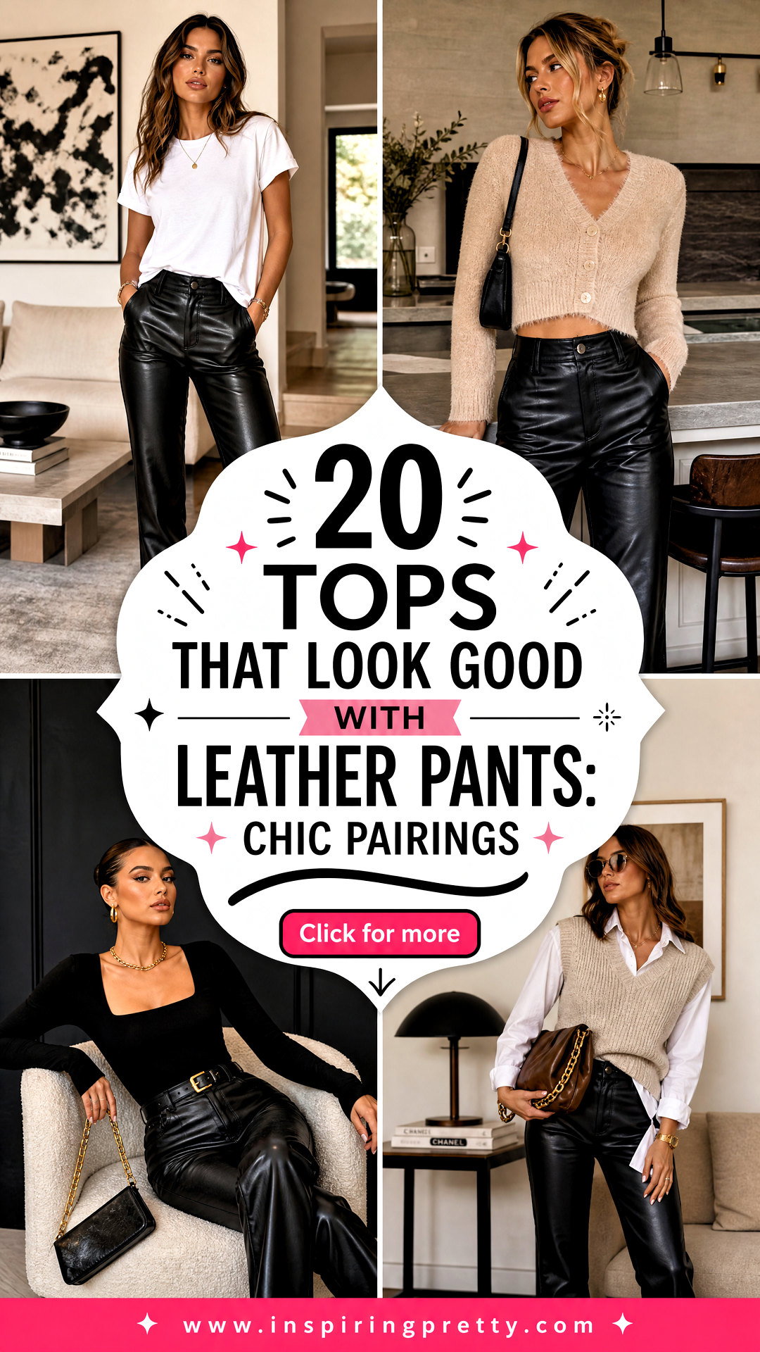20 Tops That Look Good With Leather Pants Chic Pairings - 20 Tops That Look Good With Leather Pants: Chic Pairings