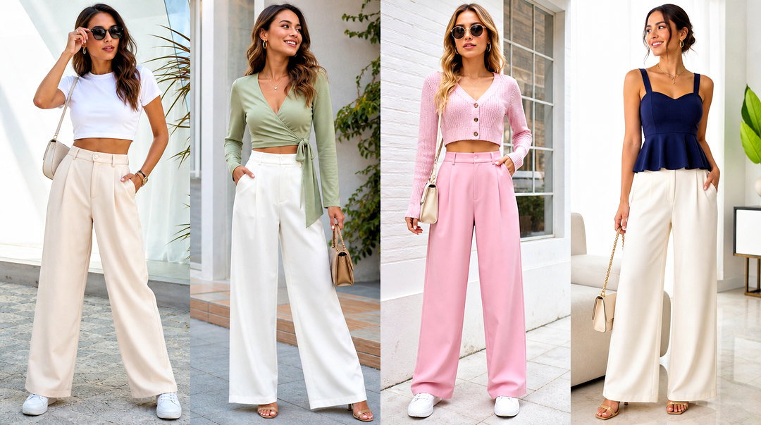 20 Tops To Wear With High Waisted Wide Leg Pants: Chic Pairings