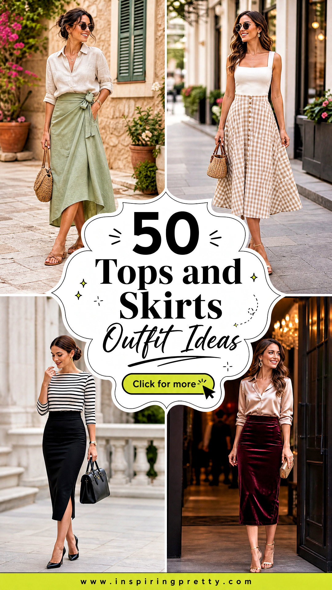 50 Tops and Skirts Outfit Ideas for Effortless Chic Style - 50 Tops and Skirts Outfit Ideas for Effortless Chic Style