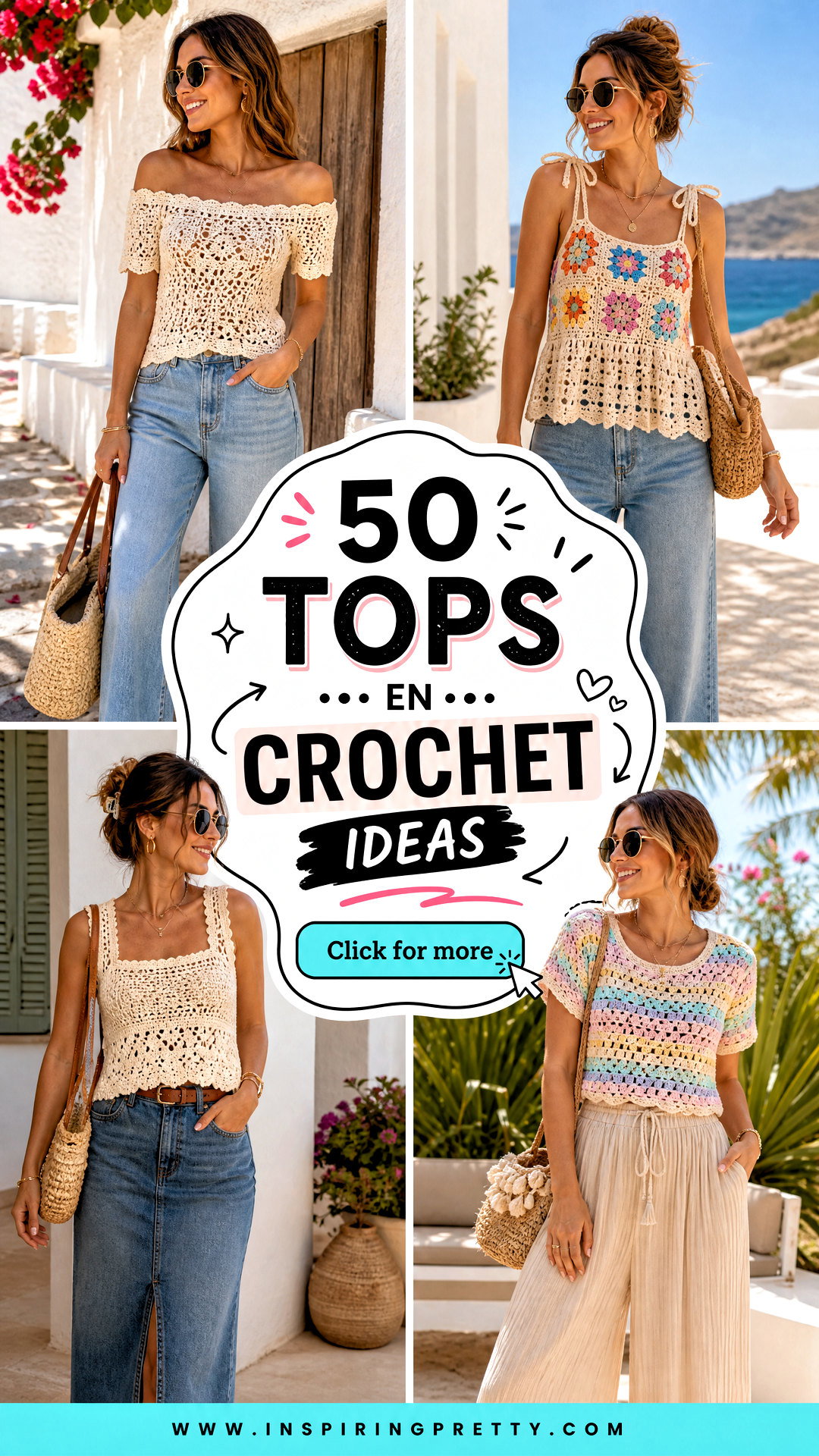 50 Tops en Crochet Ideas Beautiful Styles for Summer 2025 - 50 Tops en Crochet Ideas: Beautiful Styles for Summer 2025