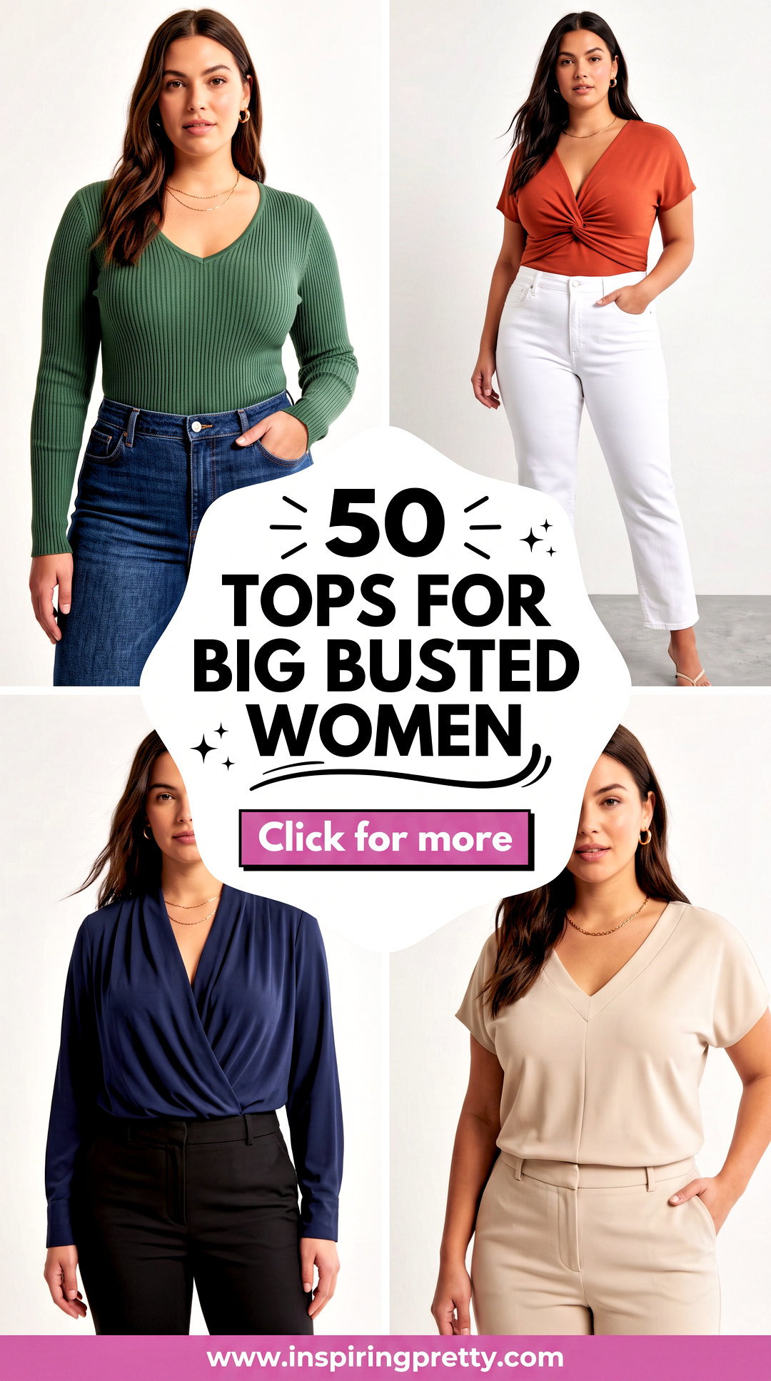 50 Tops for Big Busted Women Flattering Styles That Fit - 50 Tops for Big Busted Women: Flattering Styles That Fit