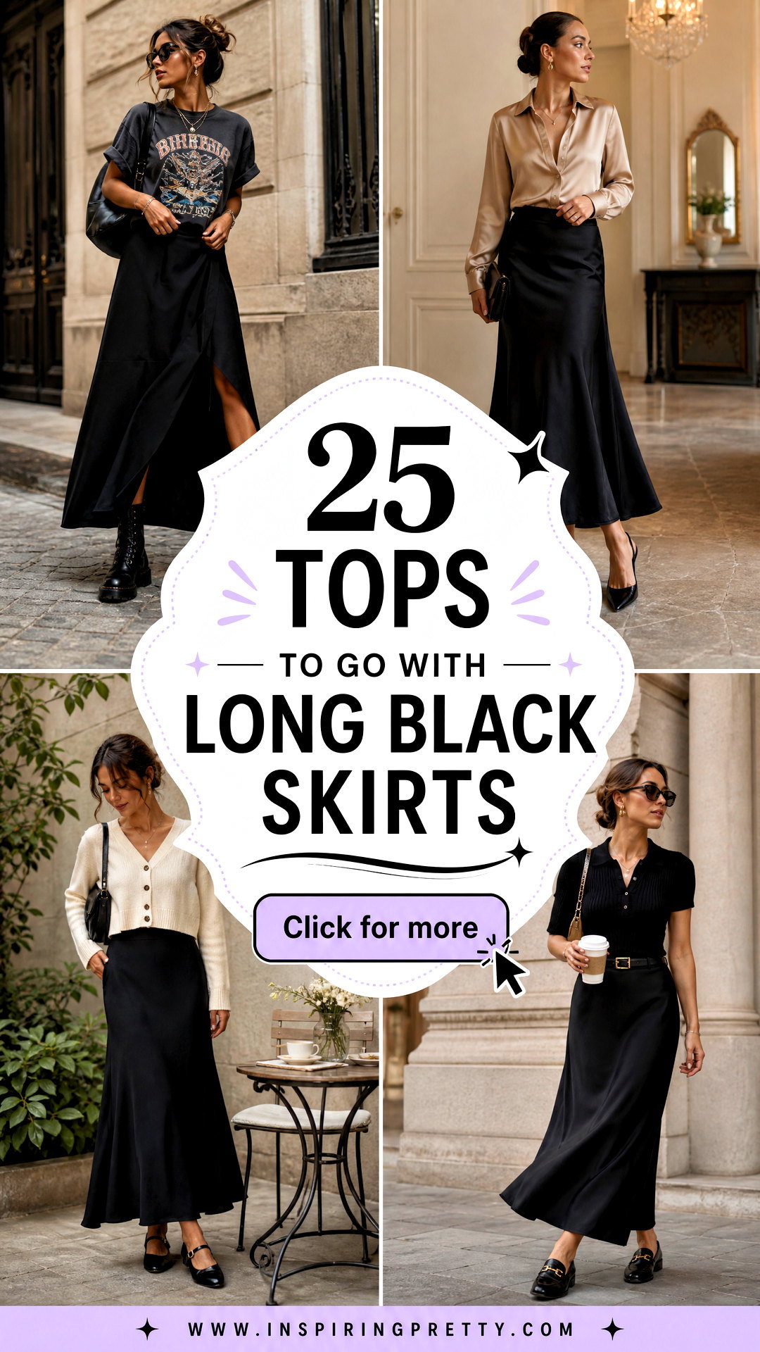 25 Tops to Go With Long Black Skirts for Timeless Outfits - 25 Tops to Go With Long Black Skirts for Timeless Outfits