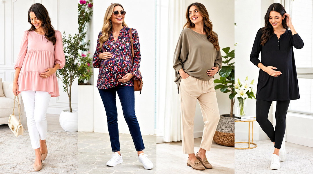 25 Tops to Hide Pregnancy Outfit Ideas for Discreet Style