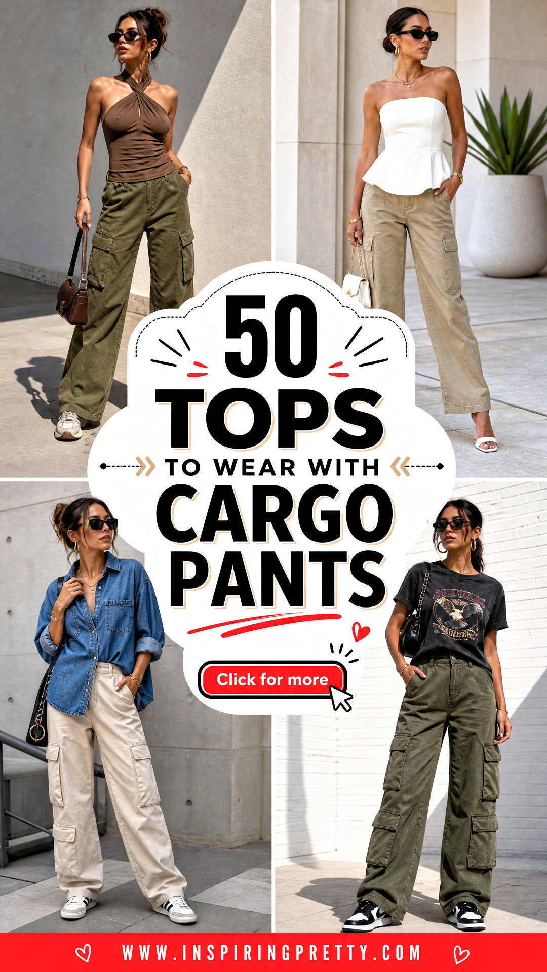 50 Tops to Wear With Cargo Pants Fresh Utility-Chic Outfits - 50 Tops to Wear With Cargo Pants: Fresh Utility-Chic Outfits