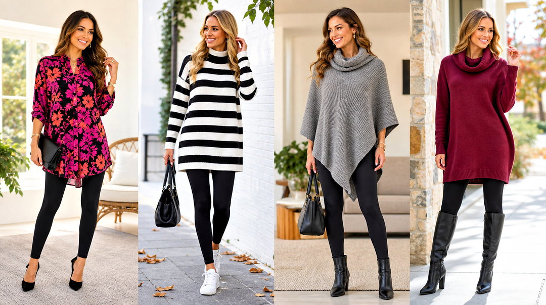20 Tops to Wear With Leggings Over 50 Outfit Ideas Chic Looks