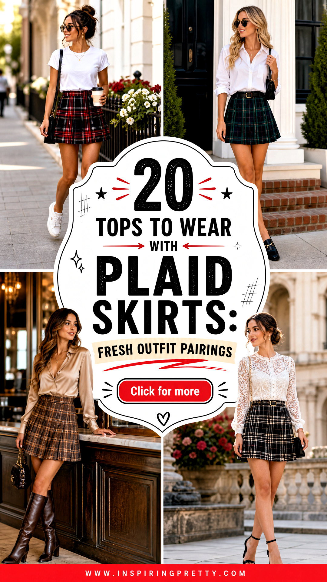20 Tops to Wear With Plaid Skirts Fresh Outfit Pairings - 20 Tops to Wear With Plaid Skirts: Fresh Outfit Pairings