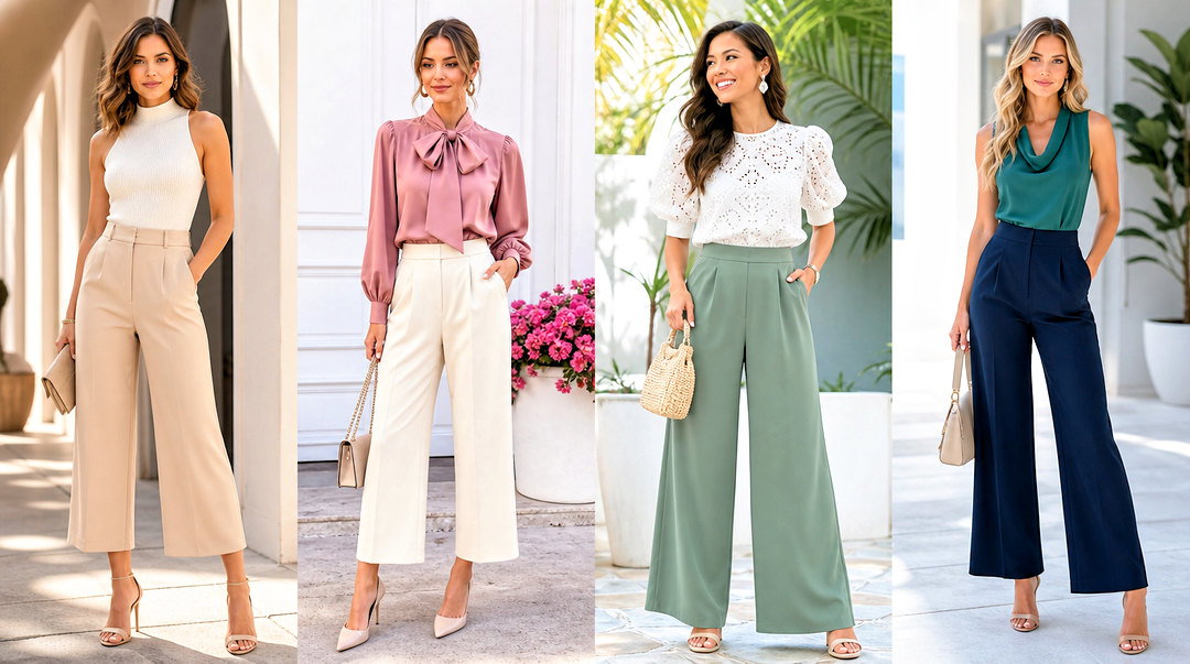 50 Tops to Wear With Wide Leg Pants: Chic, Flattering Outfits